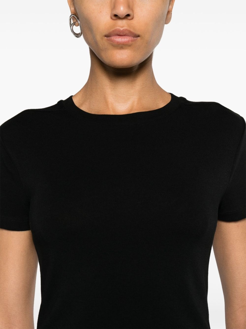 panelled crew-neck T-shirt - 5