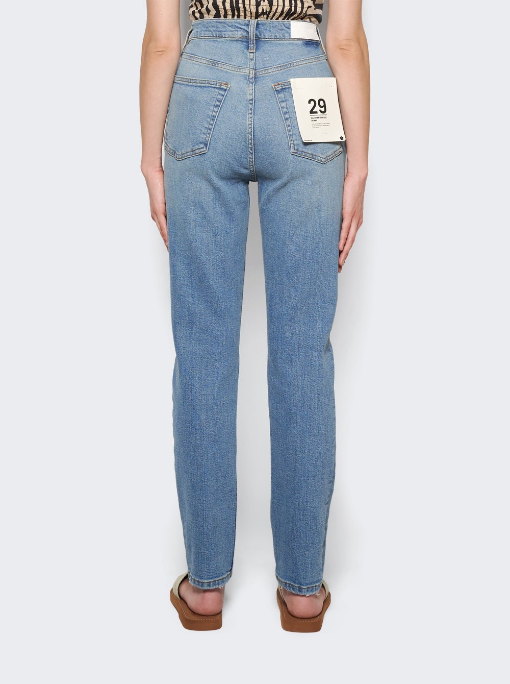 90s Ultra High Rise Skinny Jeans Dawn Blue - 5