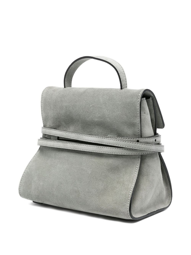 Moschino belt-details suede tote bag outlook