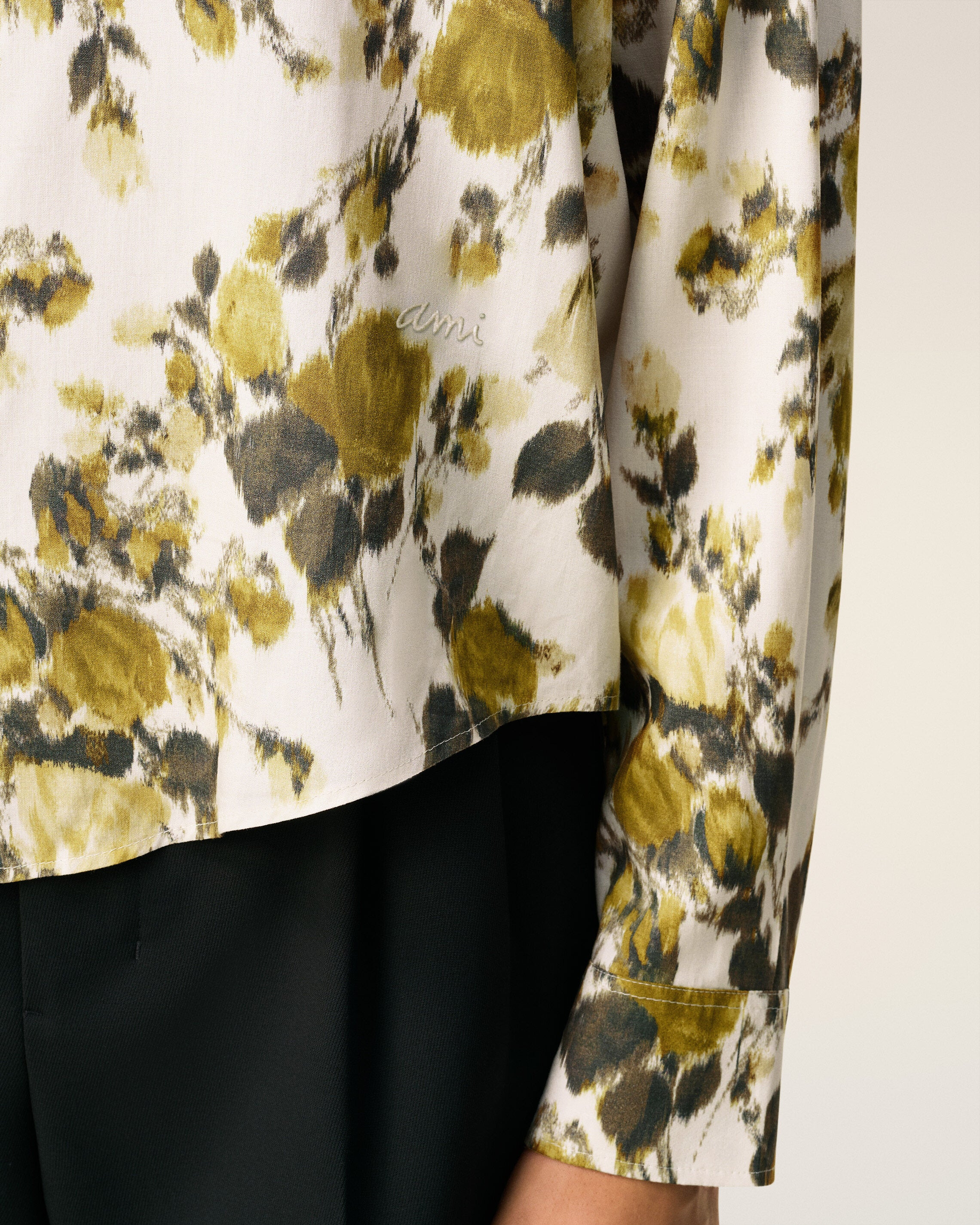 GREEN FLOWER PRINTED BOXY SHIRT - 11