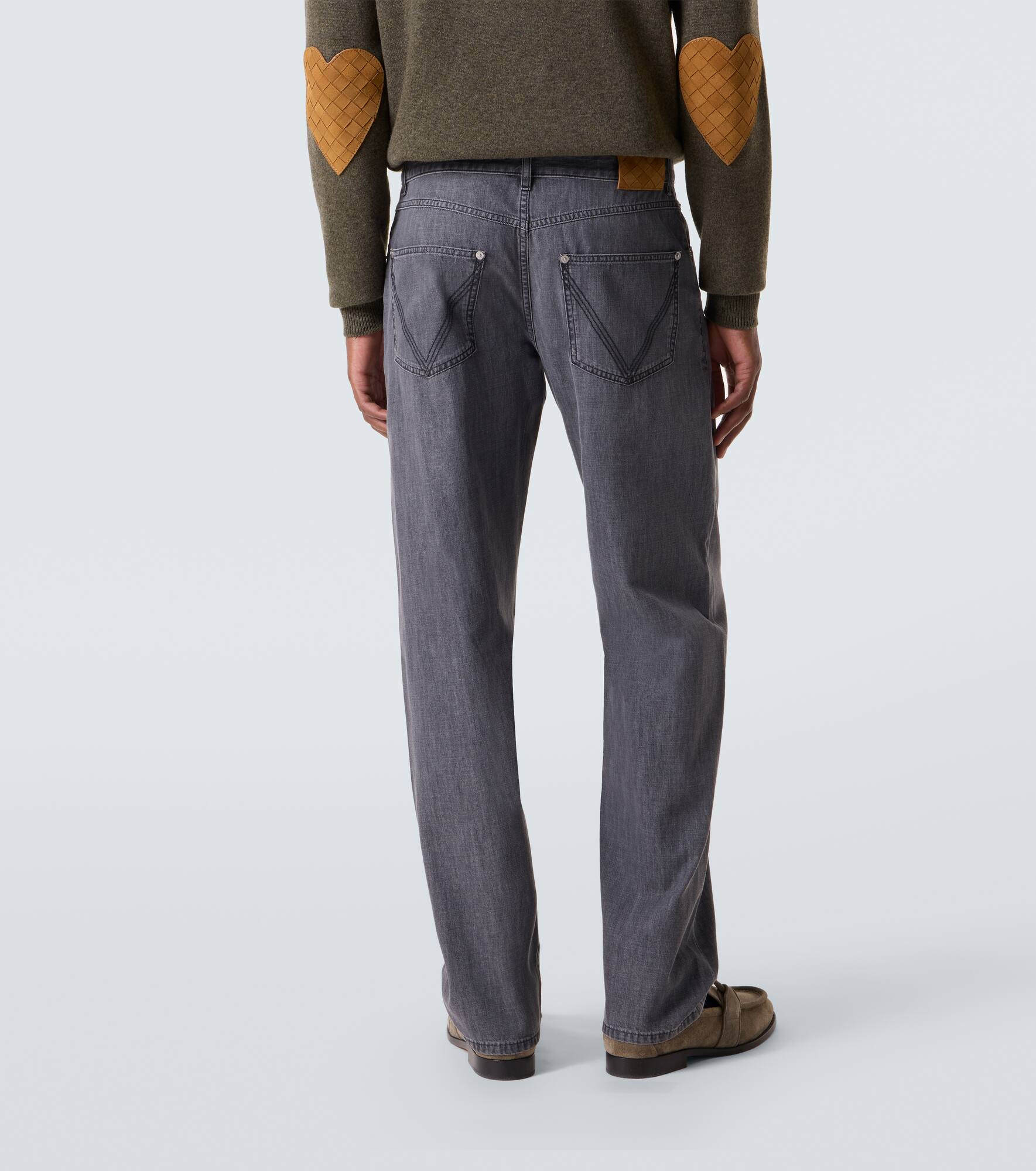 Mid-rise straight jeans - 4