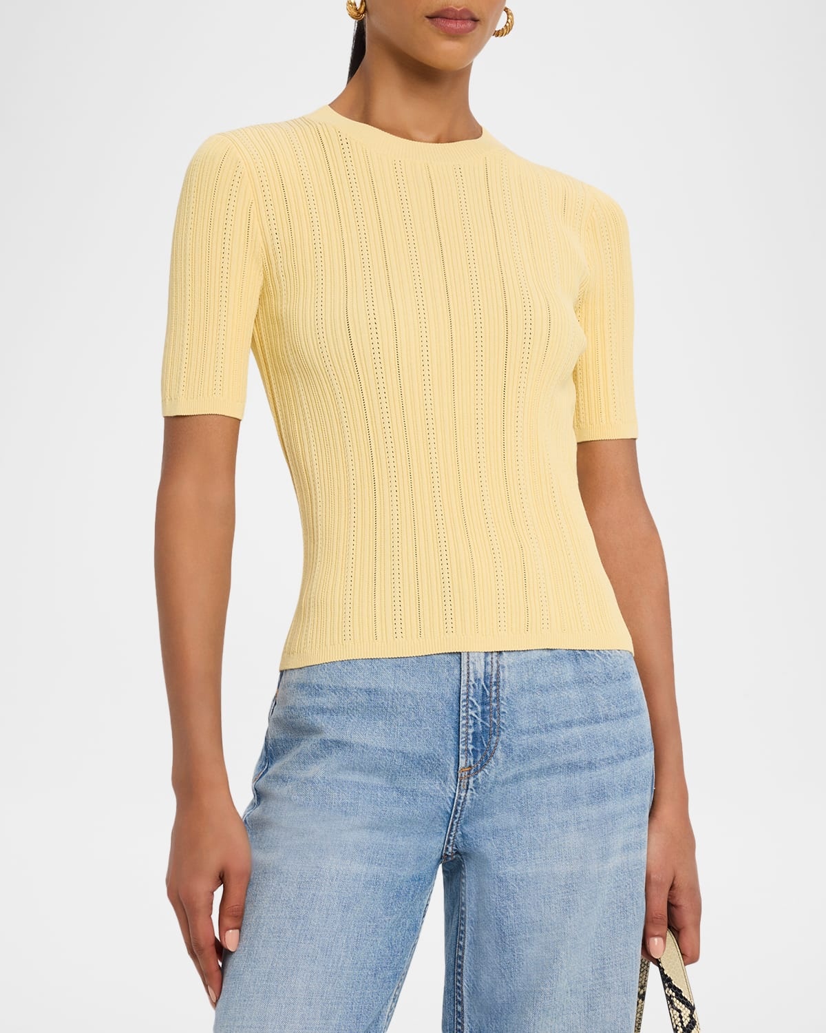 Camryn Pointelle Tee - 3