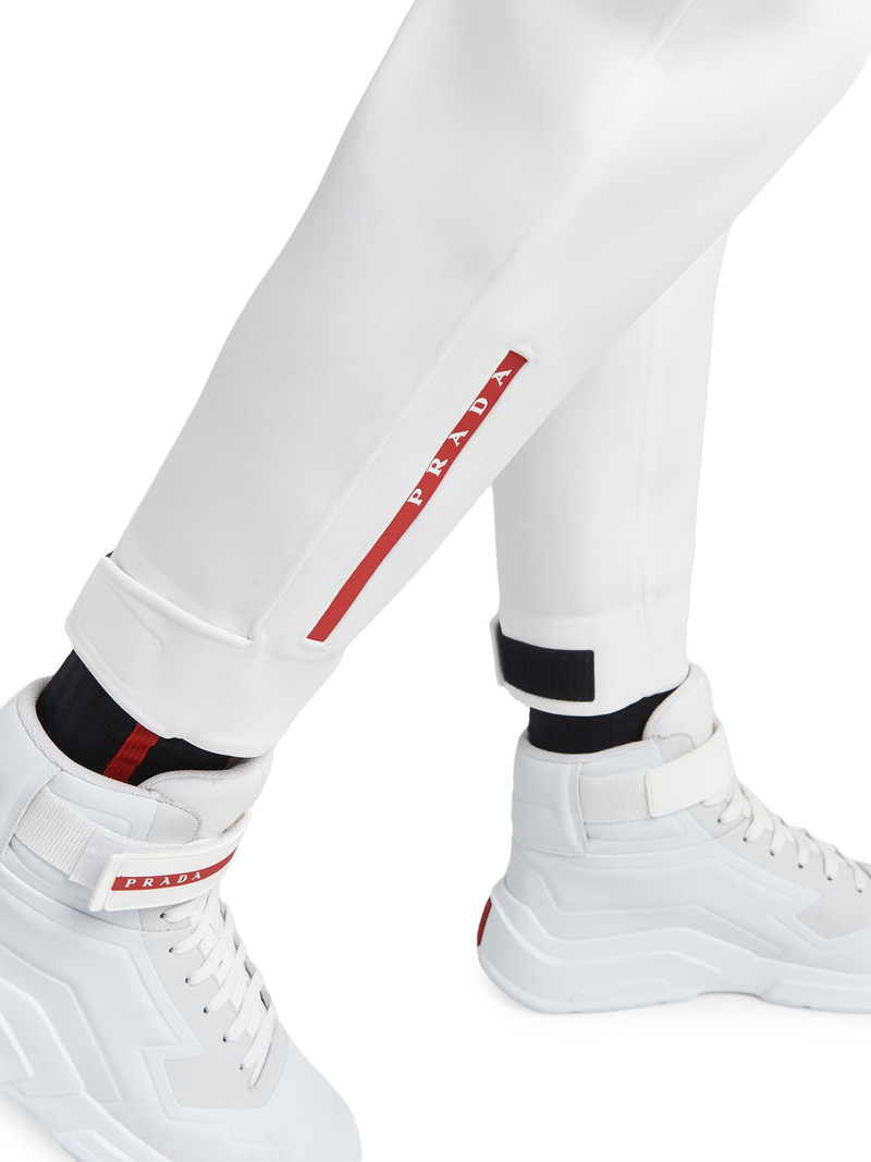 Men's Technical Fabric Joggers with Heat-Sealed Taped Seams - White 5
