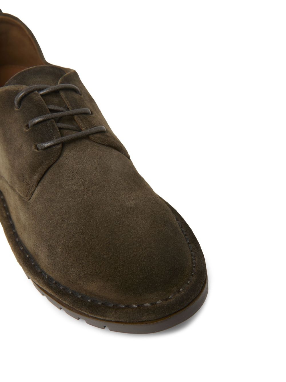 lace-up suede oxford shoes - 4