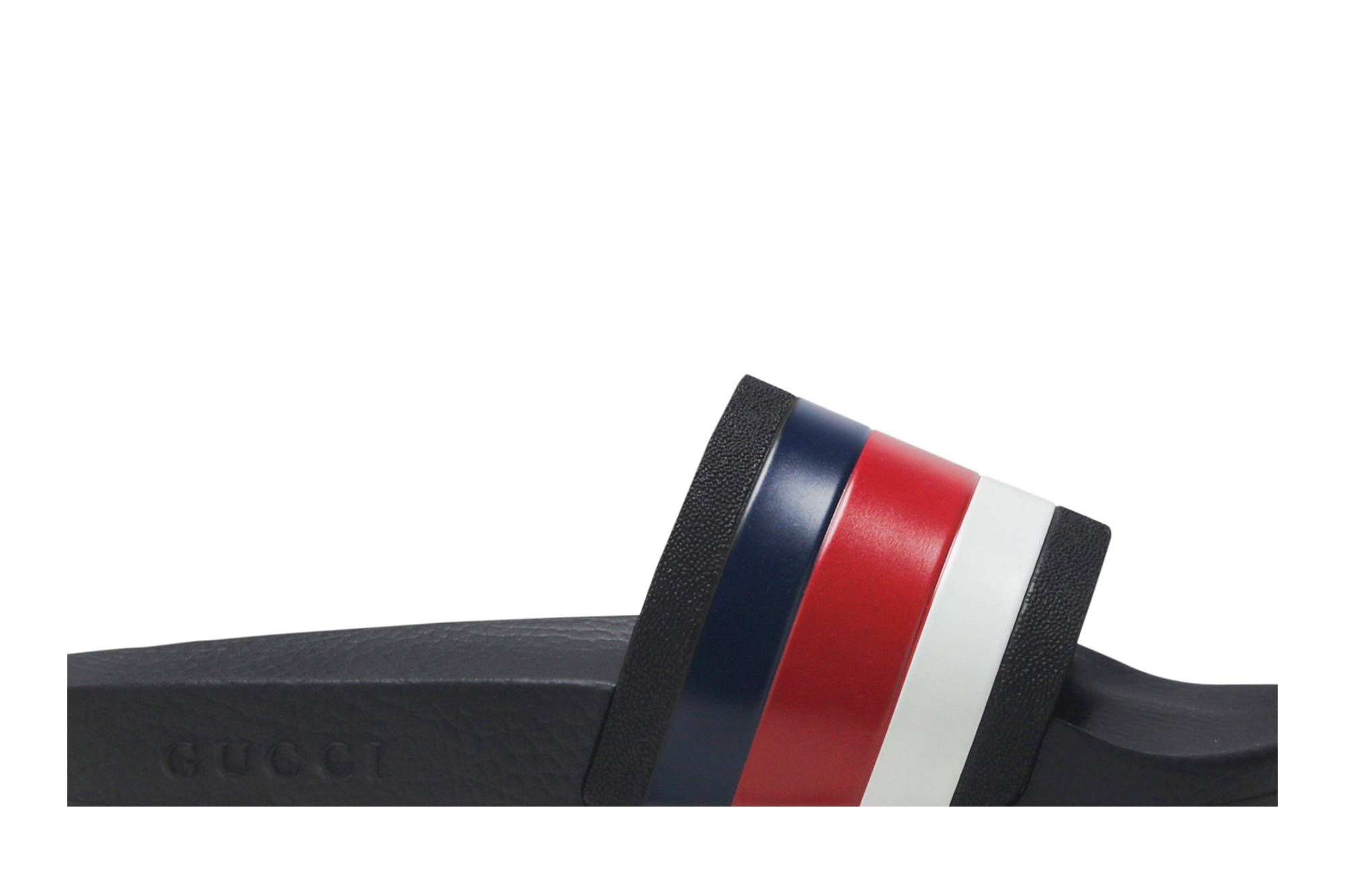 Gucci Pursuit '72 Slide 'Blue White Stripe' - 2