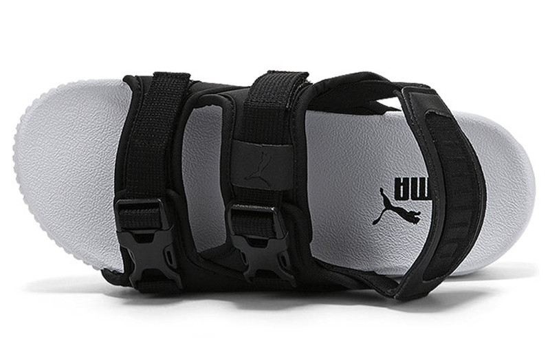 PUMA (WMNS) PUMA Platform Slide YLM 19 'Black White' 369424-01 outlook