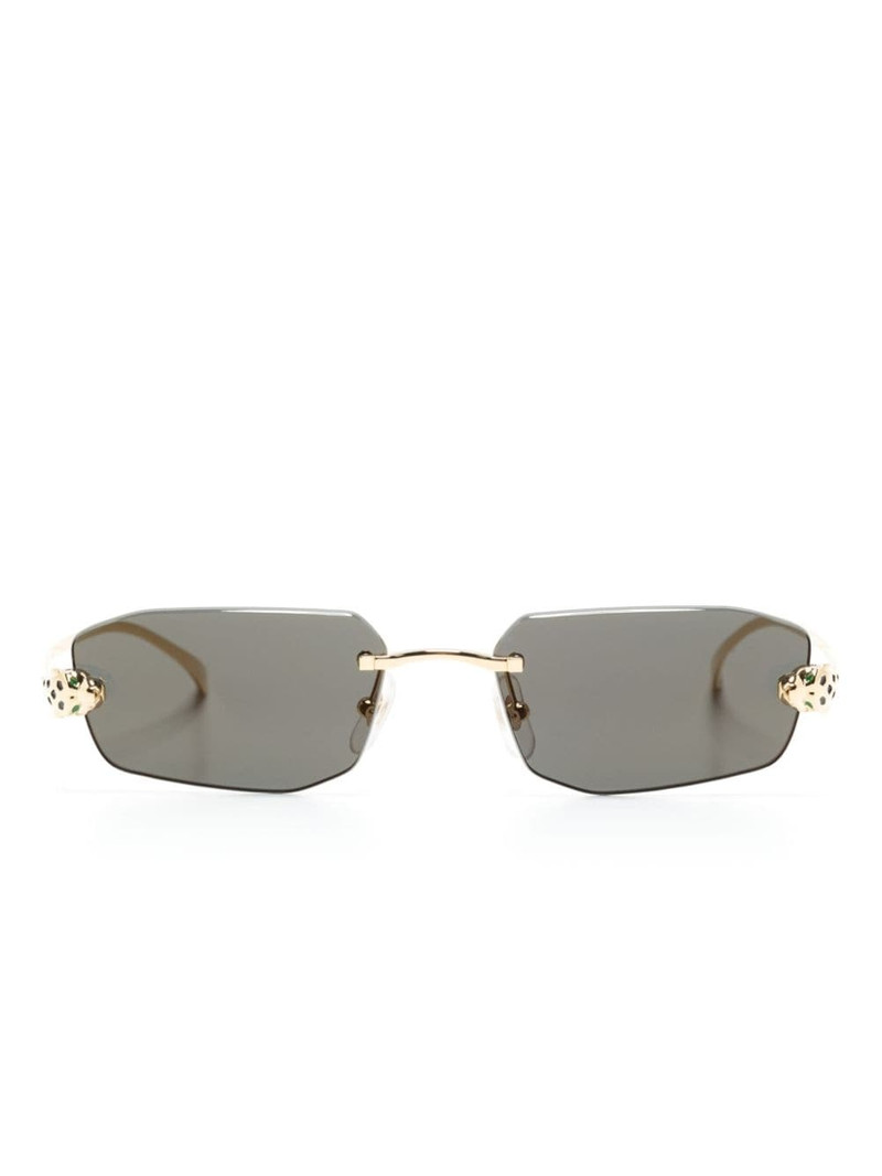 geometric-frame sunglasses 1