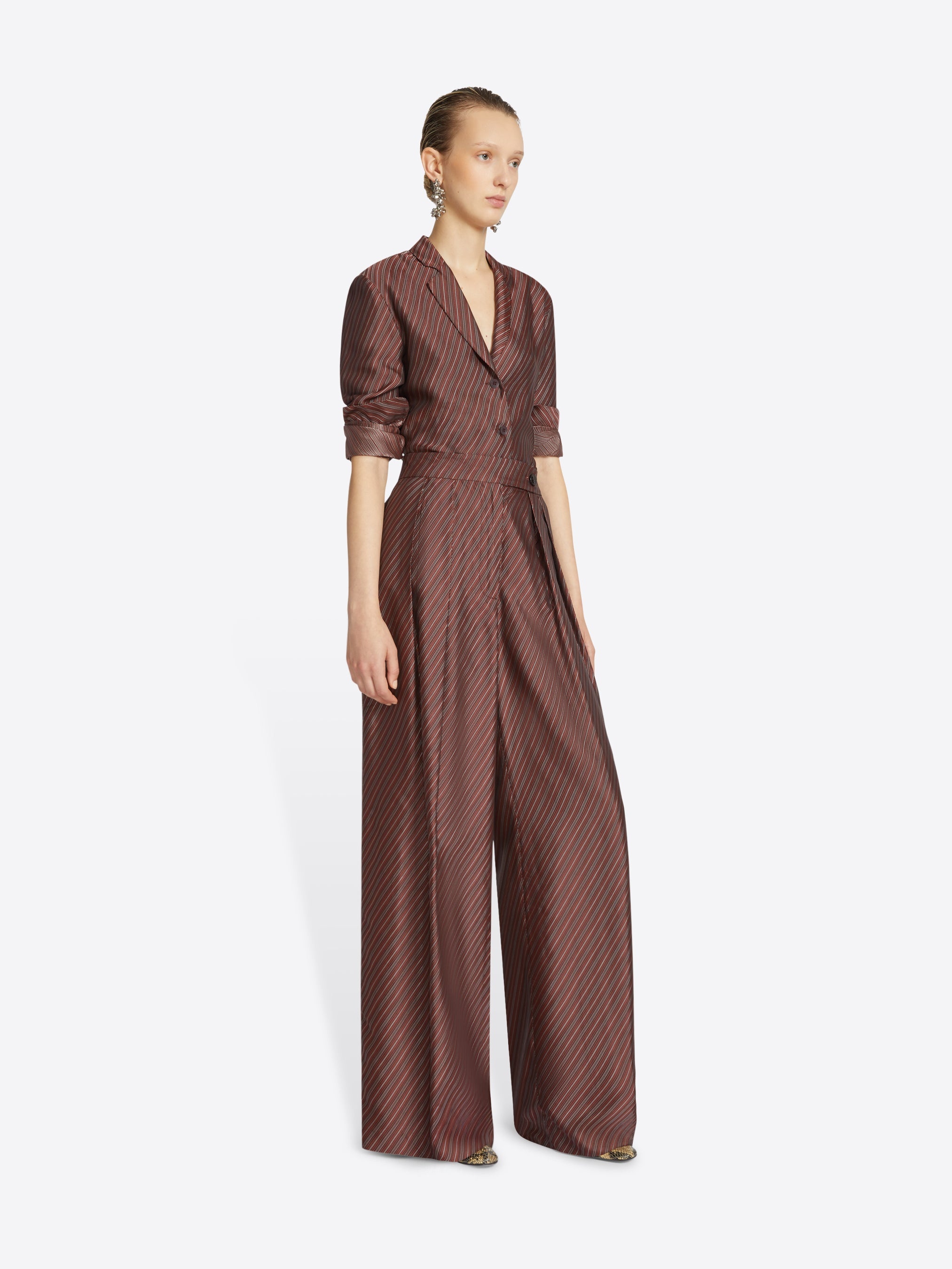 WIDE PLEATED PANTS - 3