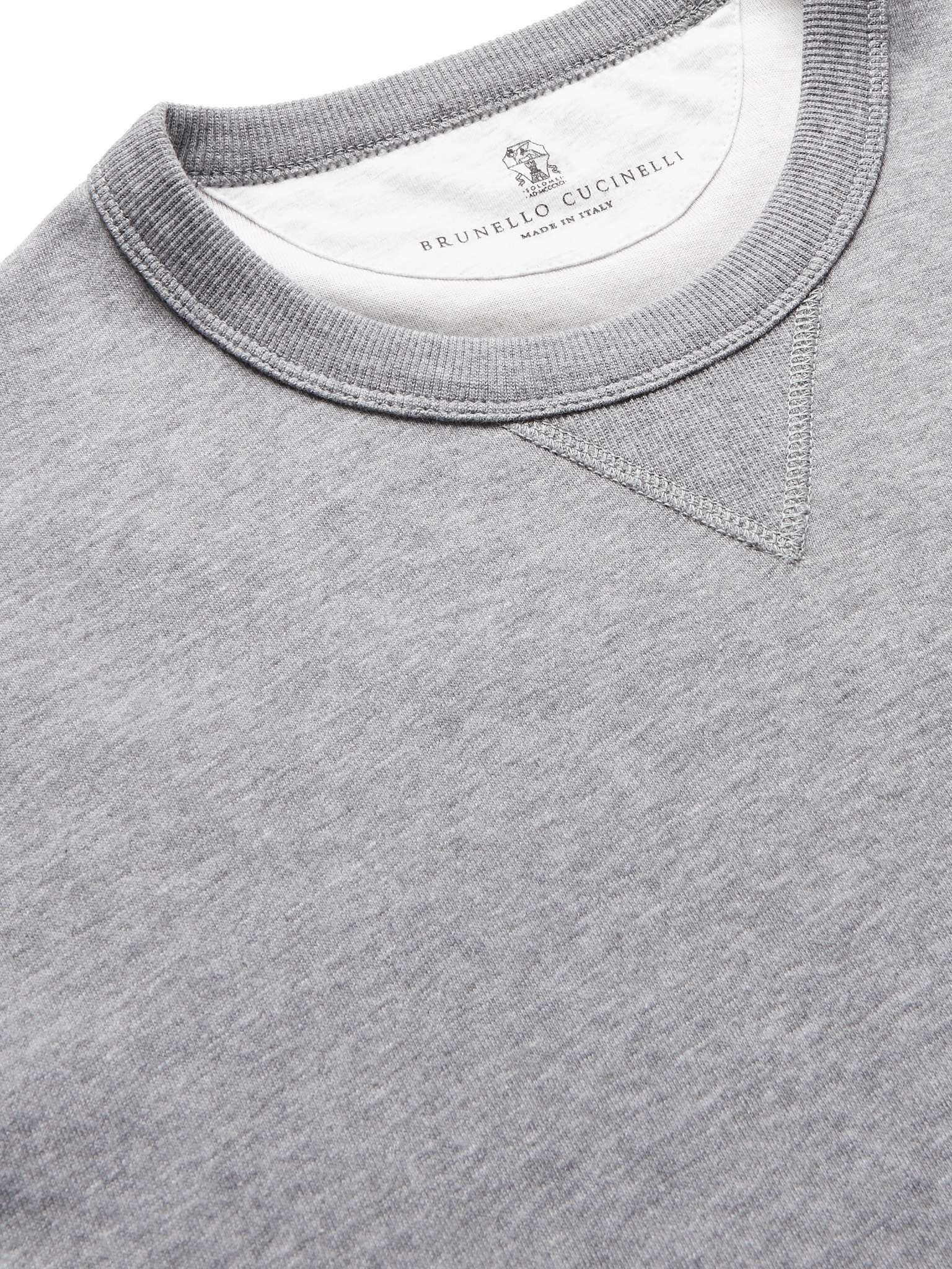 Melangé Cotton-Blend Jersey Sweatshirt - 5