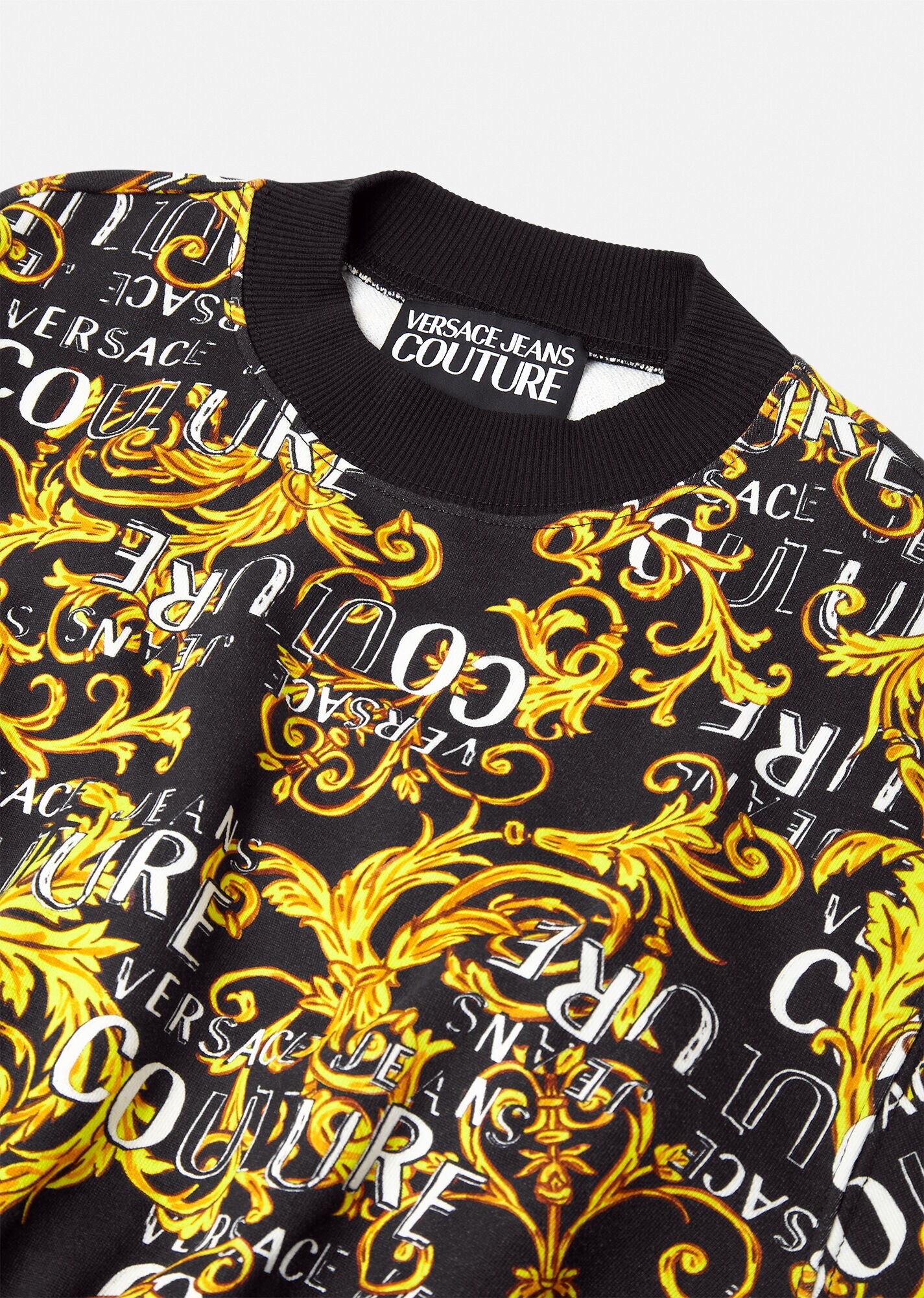 Logo Couture Crop Sweatshirt - 2