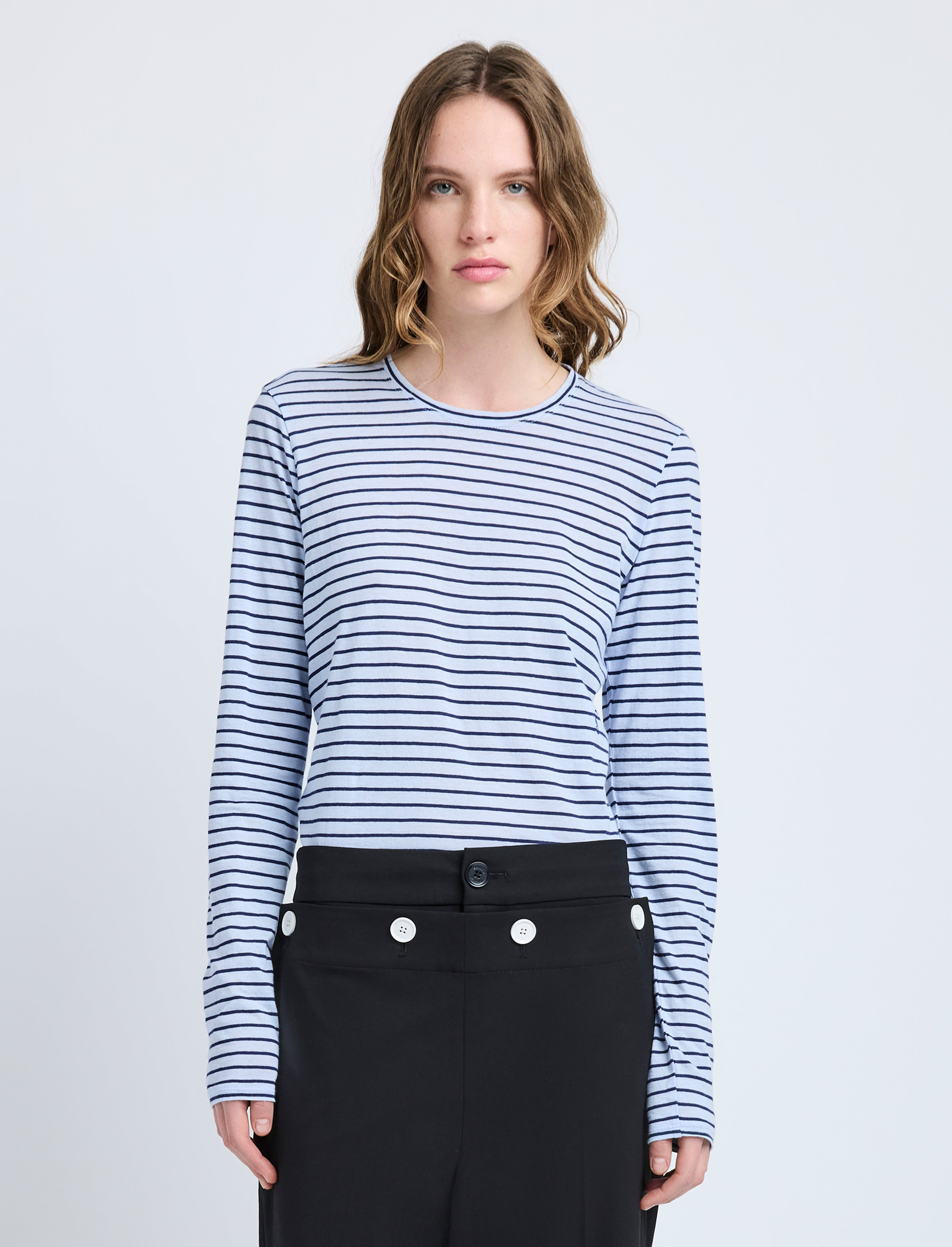 Mia T-Shirt in Cotton Stripe Jersey - 2