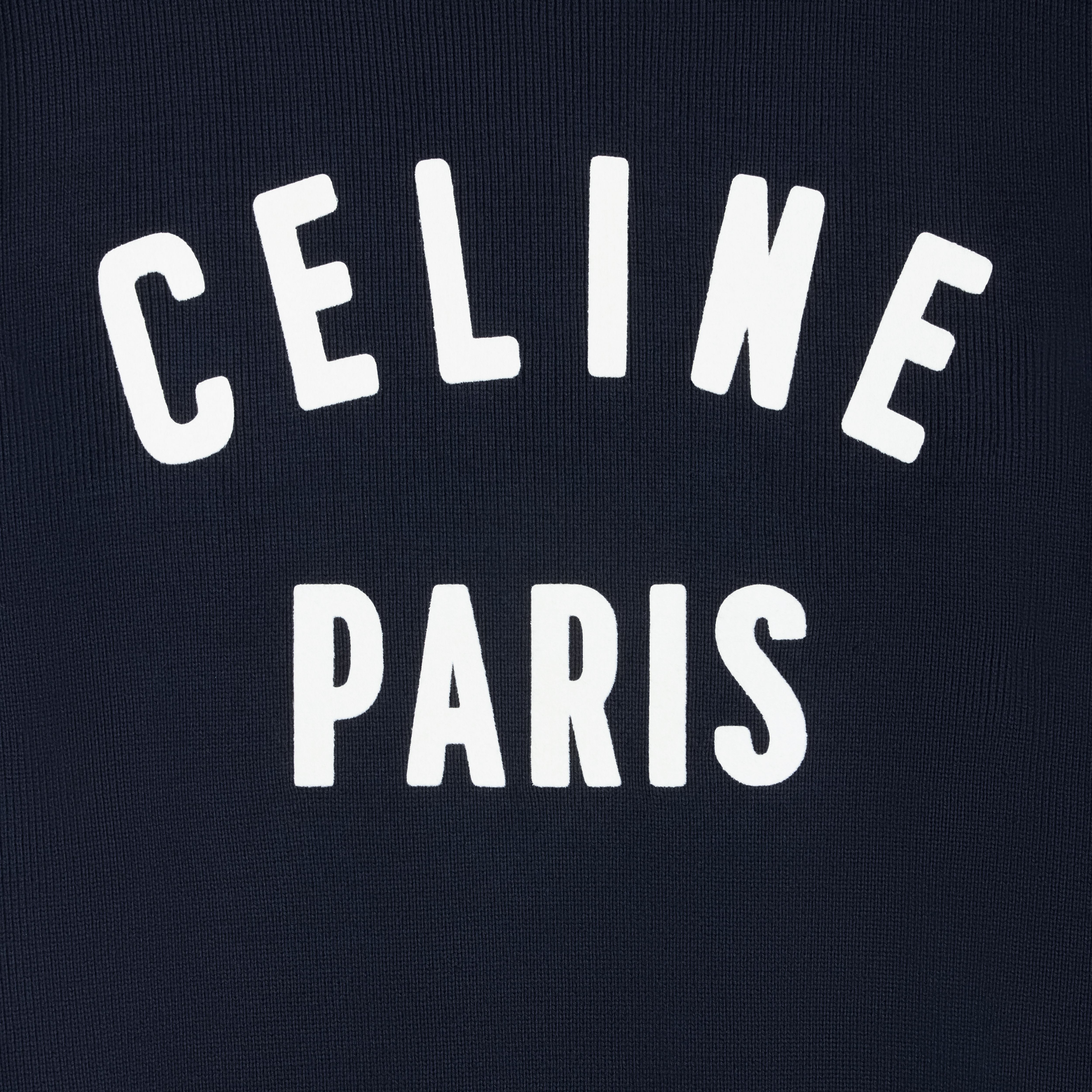 celine paris crew neck sweater in cotton - 4