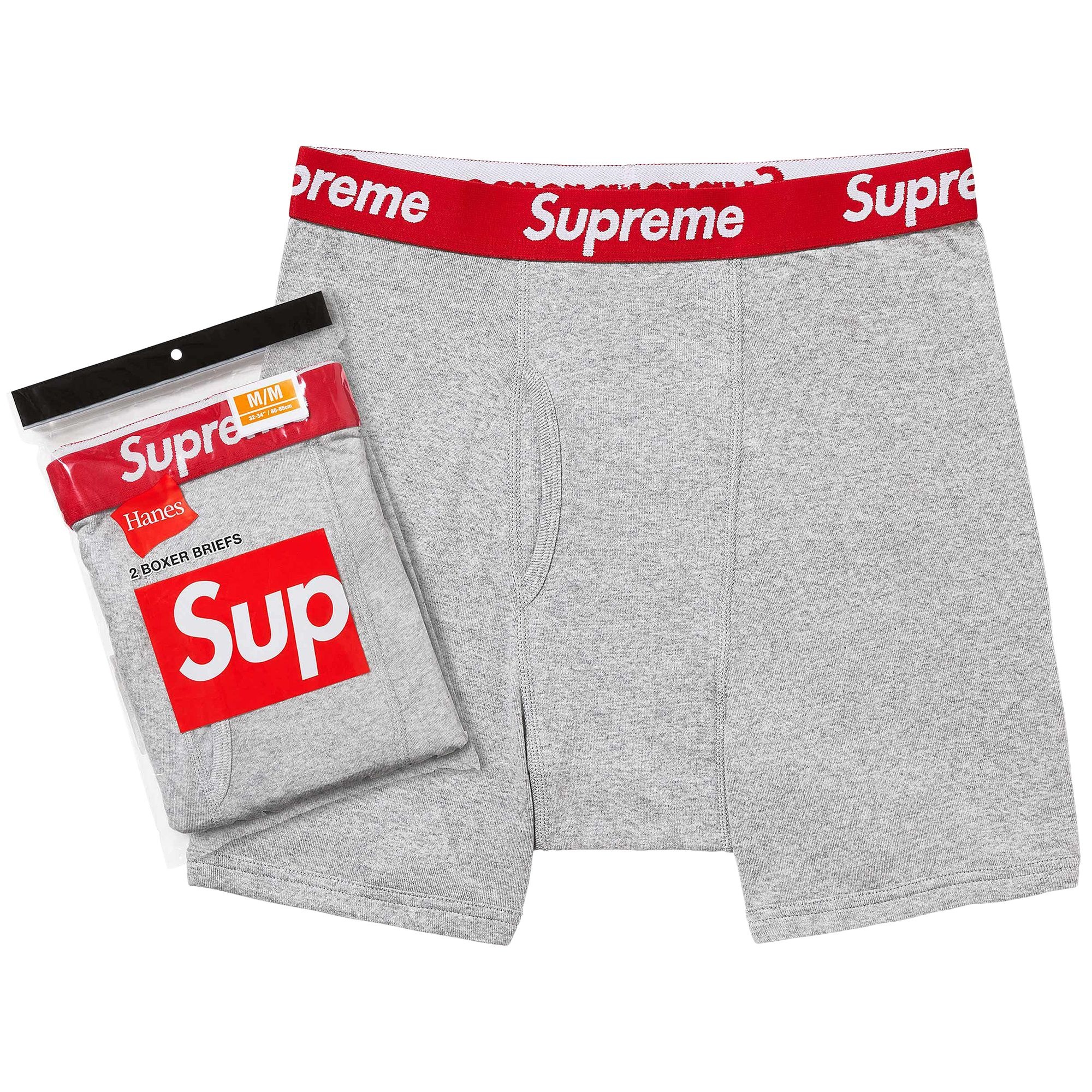 Supreme Hanes Olive Boxer Briefs 2 Pack (M) 2024 Brand New