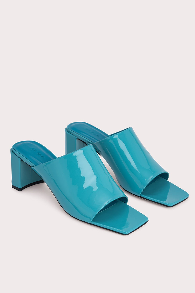 BY FAR Katya Aquamarine Patent Leather outlook