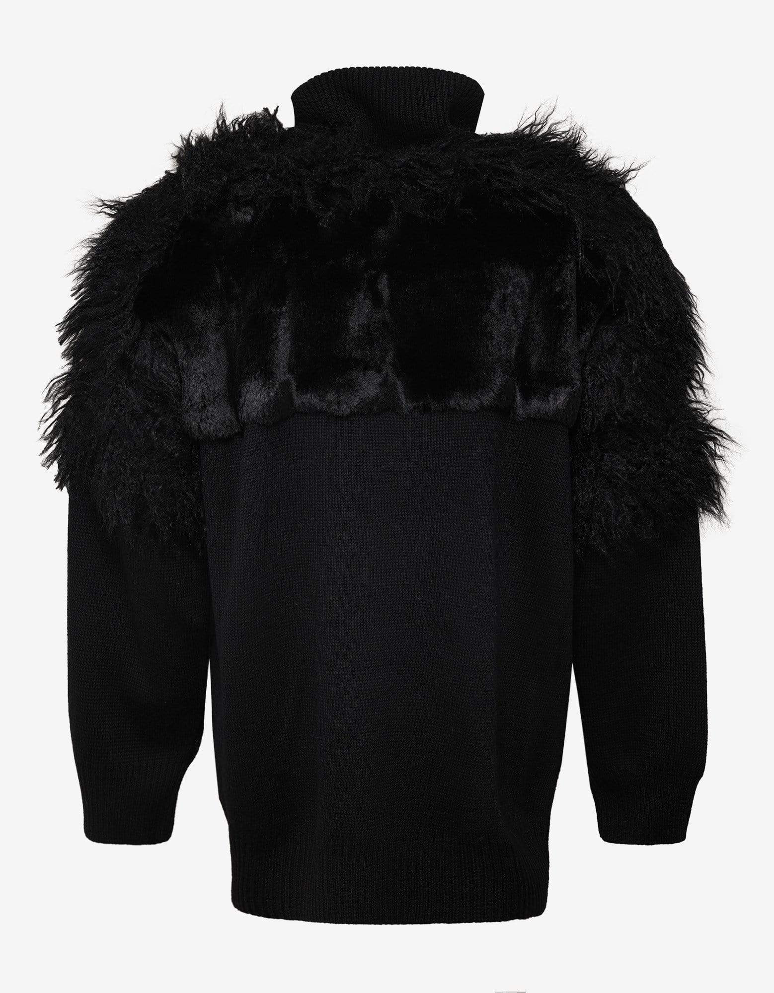Balenciaga Black LGBTQ Flag Zip Up Turtleneck Sweater - AW18 - 2