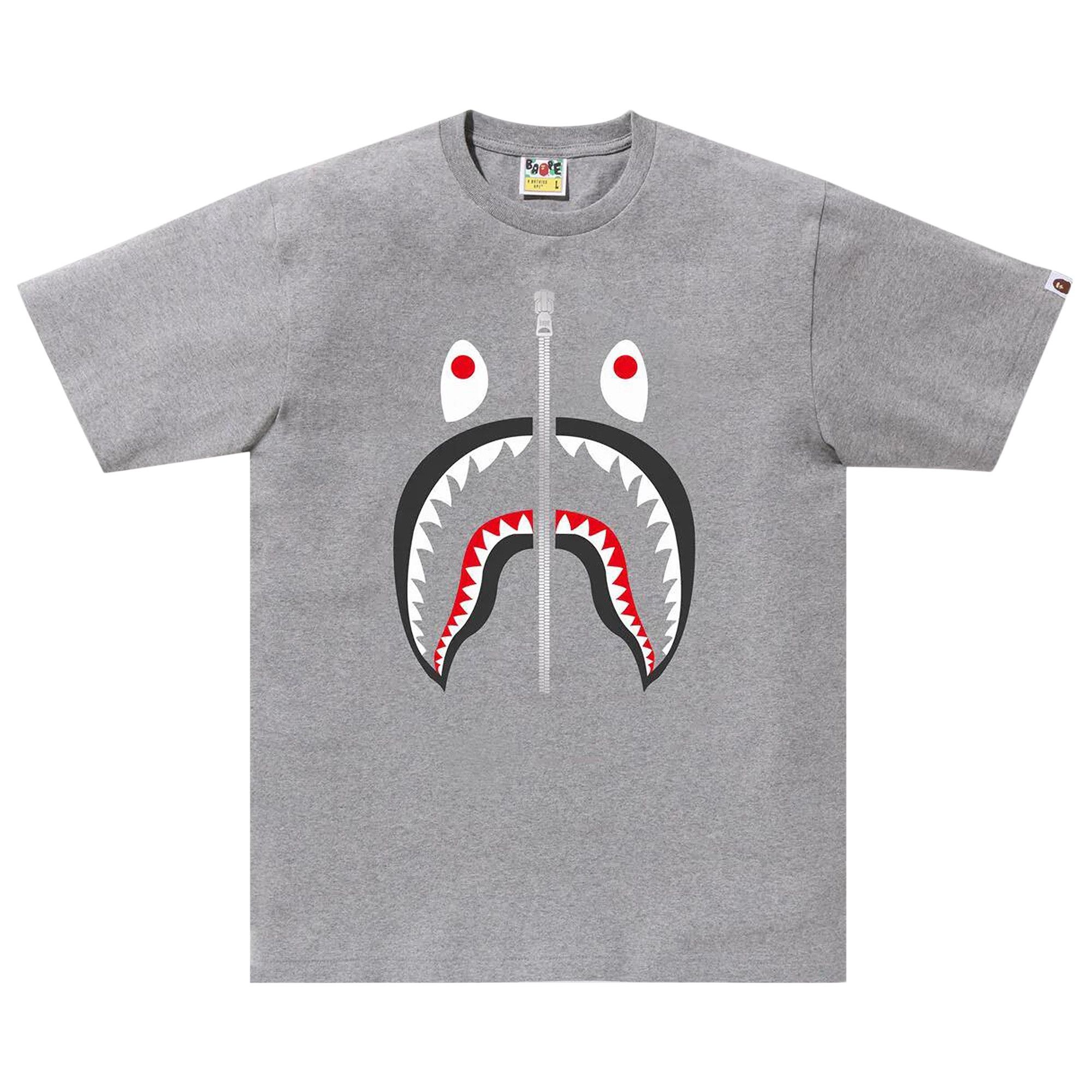 BAPE Shark Tee 'Grey' - 1