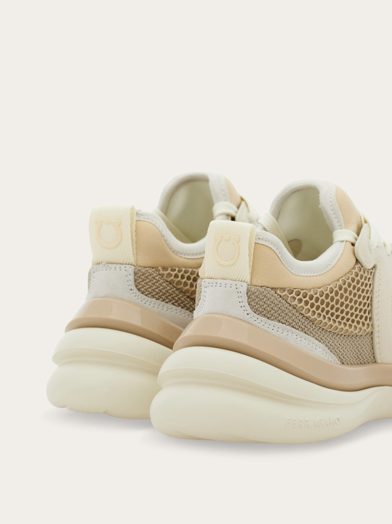 Gancini sneaker with mesh detail 4