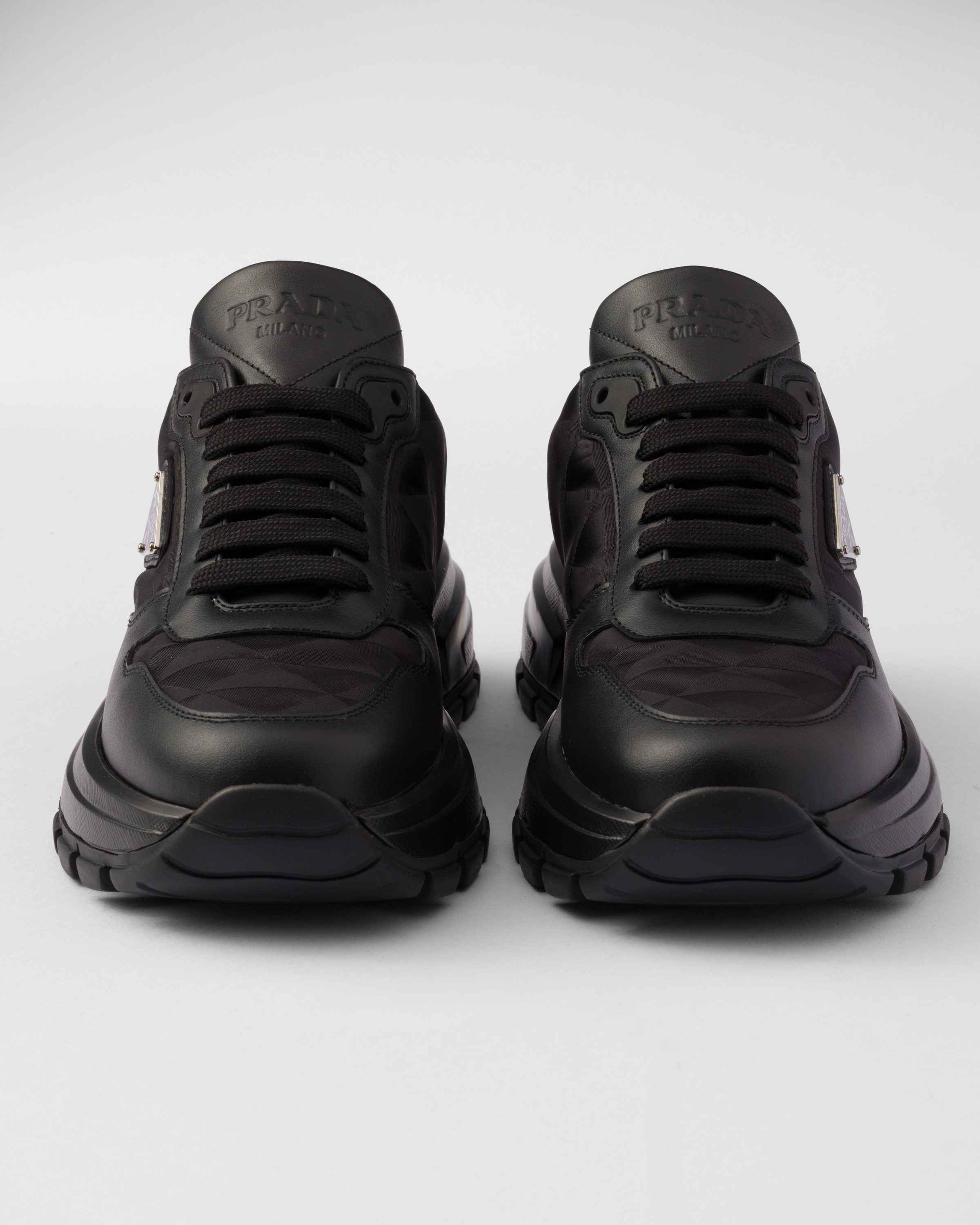 PRAX 01 Re-Nylon and leather sneakers - 6
