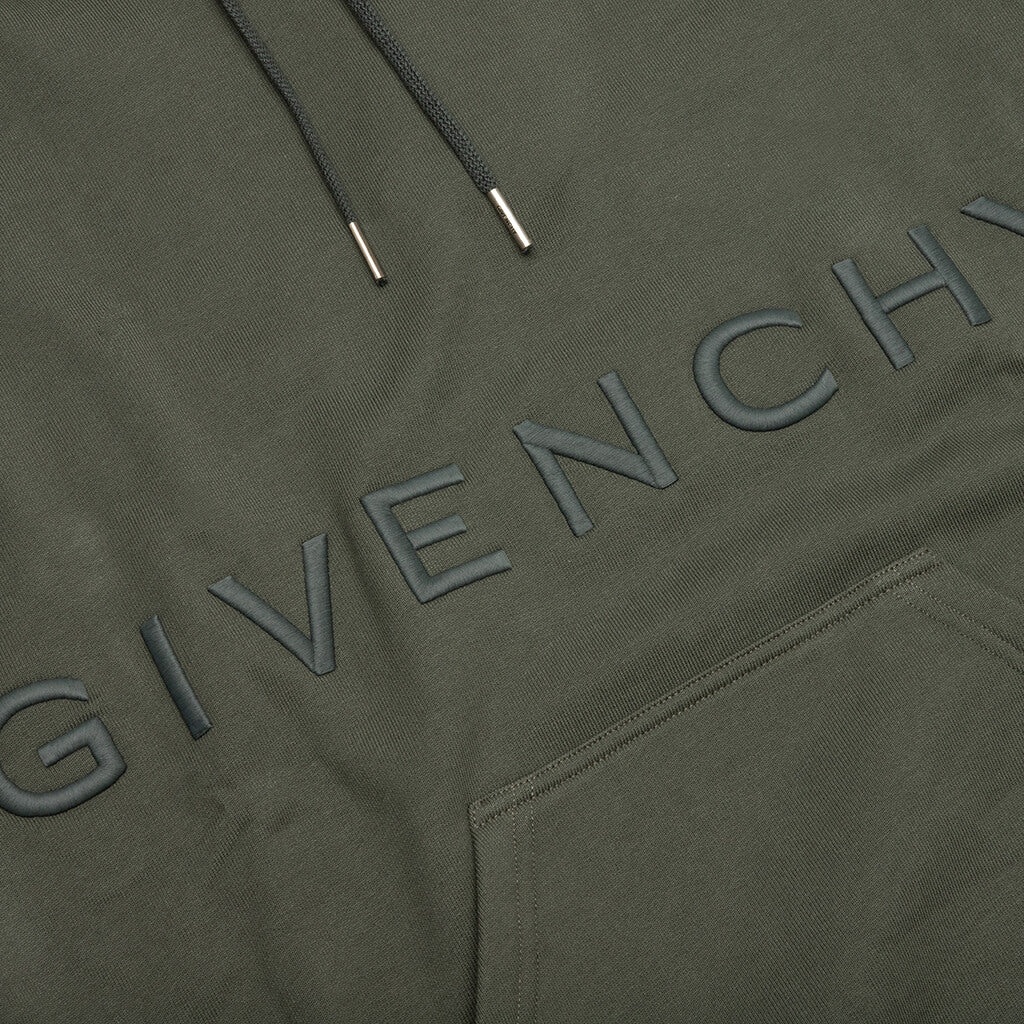 CLASSIC FIT HOODIE - GREYISH GREEN - 3