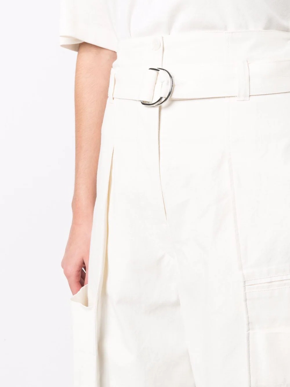 belted capri shorts - 5