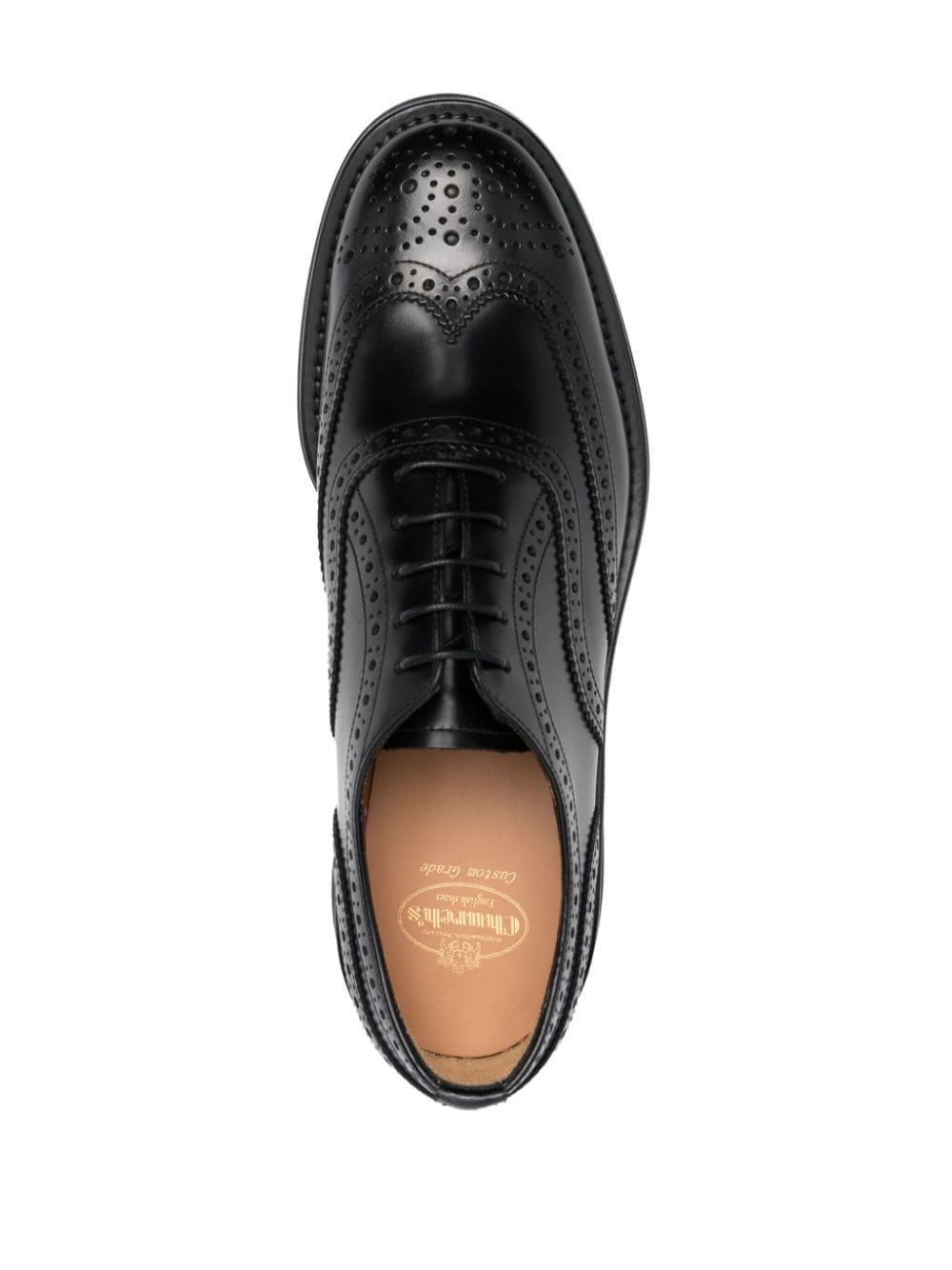 perforated leather oxfords - 8