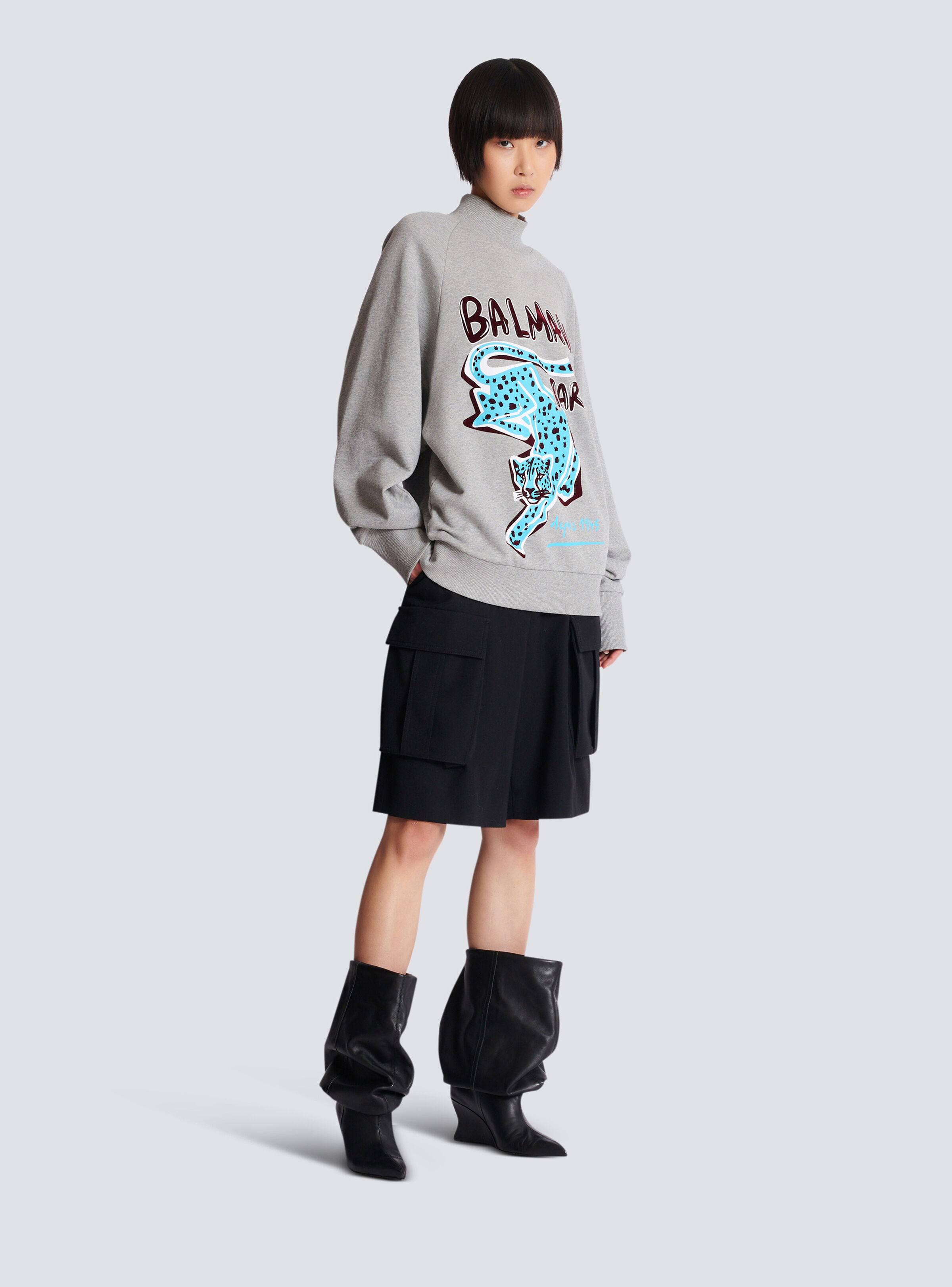 Printed fleece sweatshirt - 3