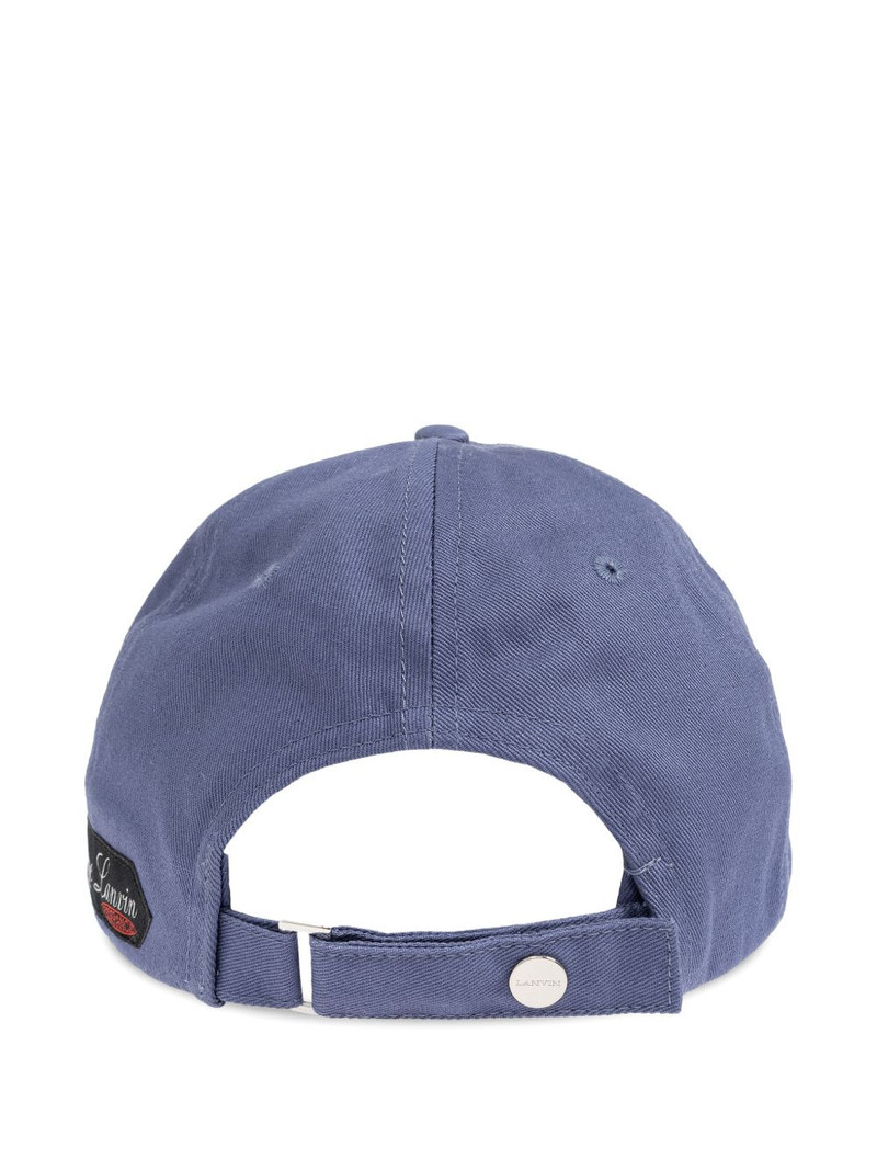 Lanvin Signature logo-patch baseball cap outlook