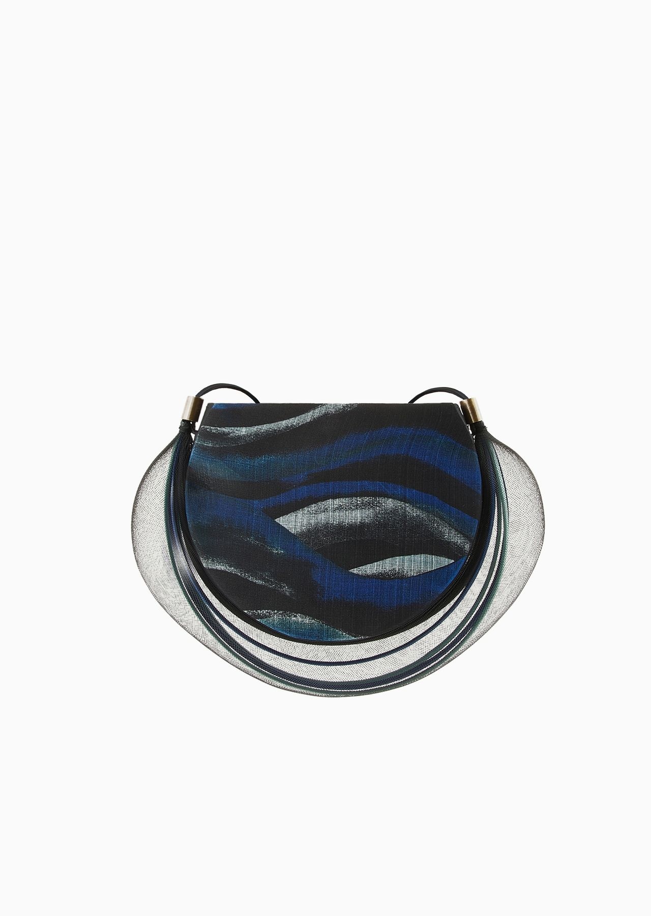 Printed clutch bag with crinoline detail - 3