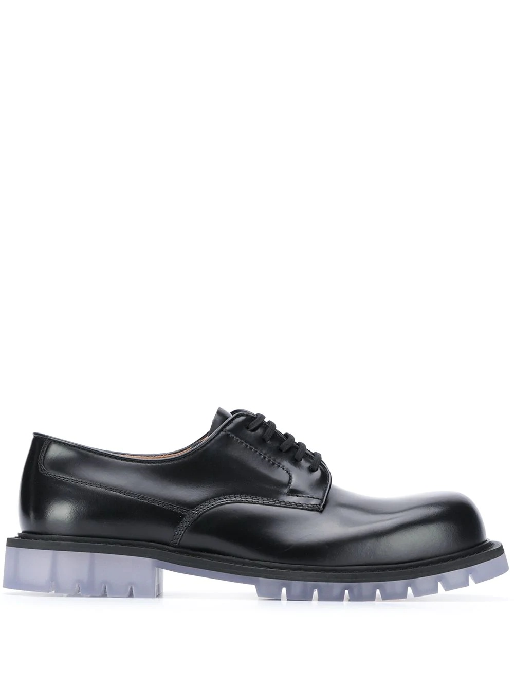 translucent-sole Derby shoes - 1