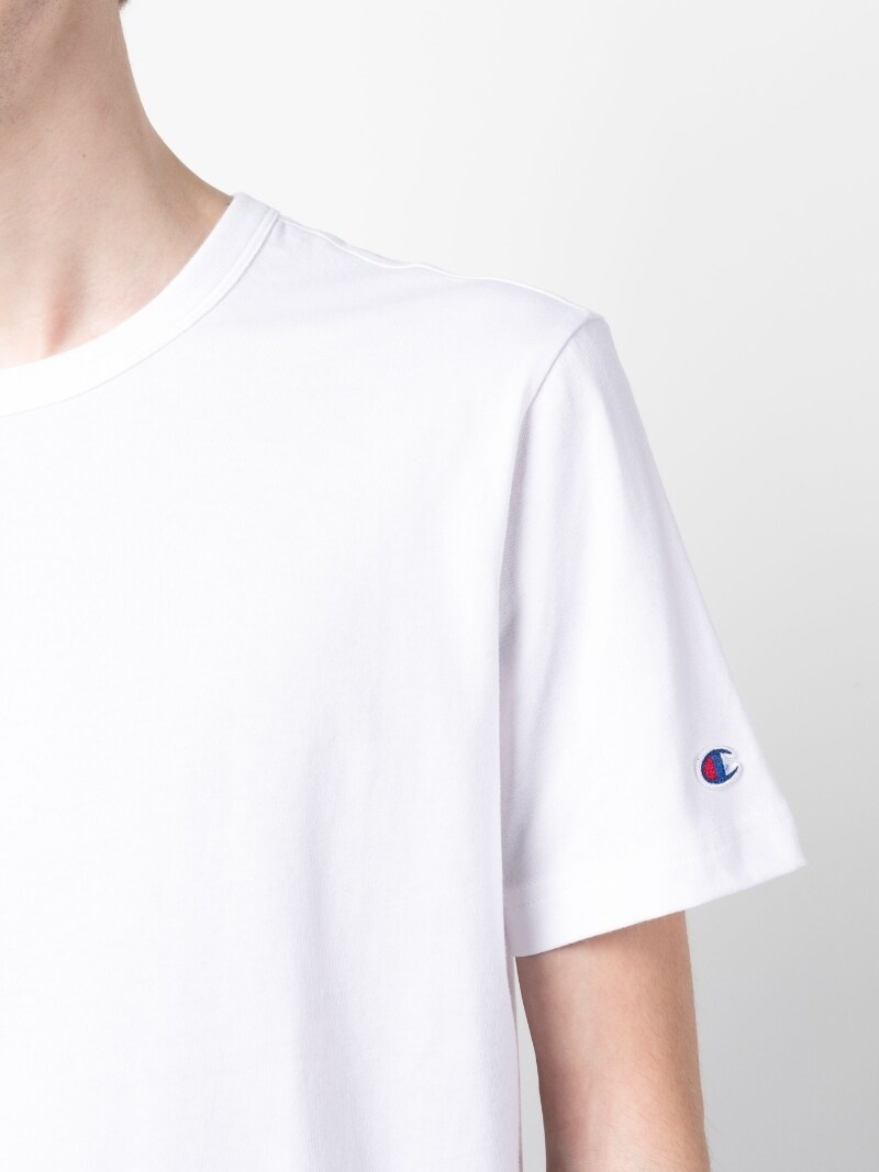 Minimal C logo-patch cotton T-shirt - 6