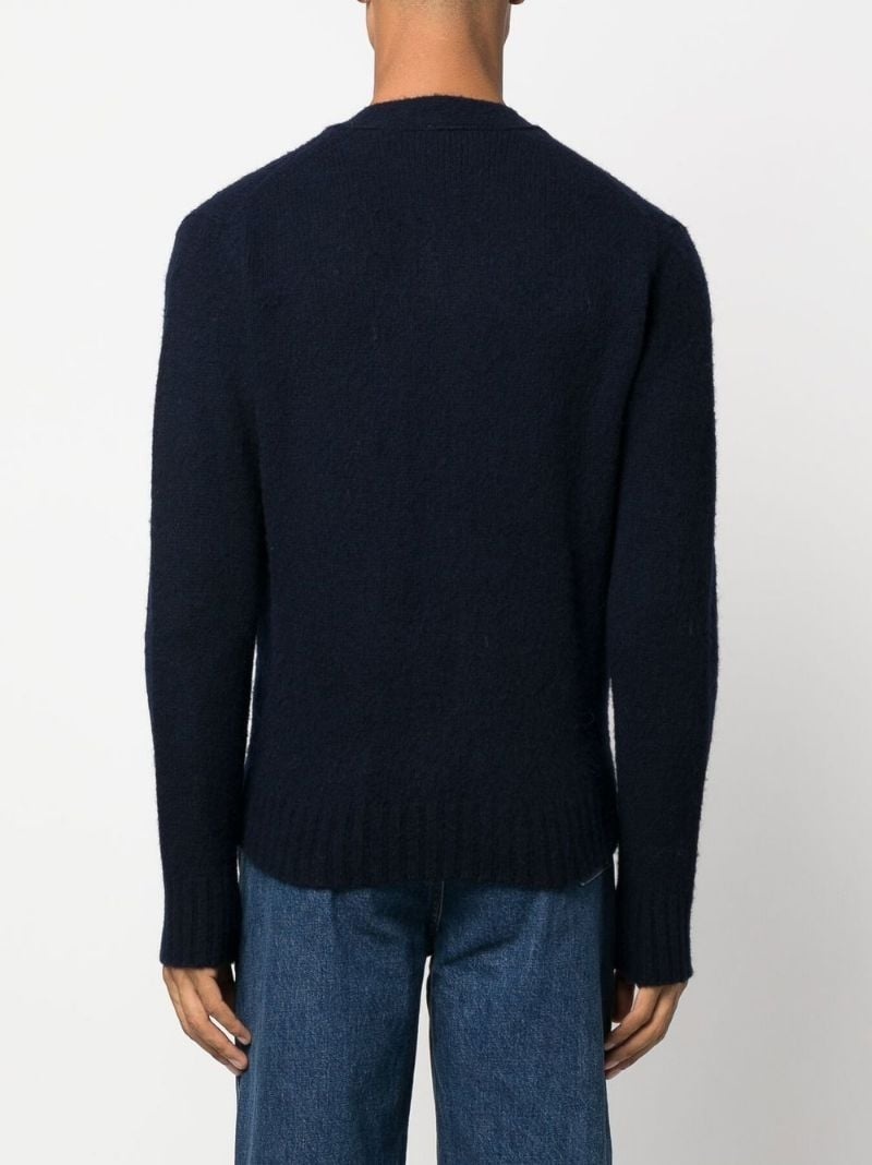 button-down knit cardigan - 8