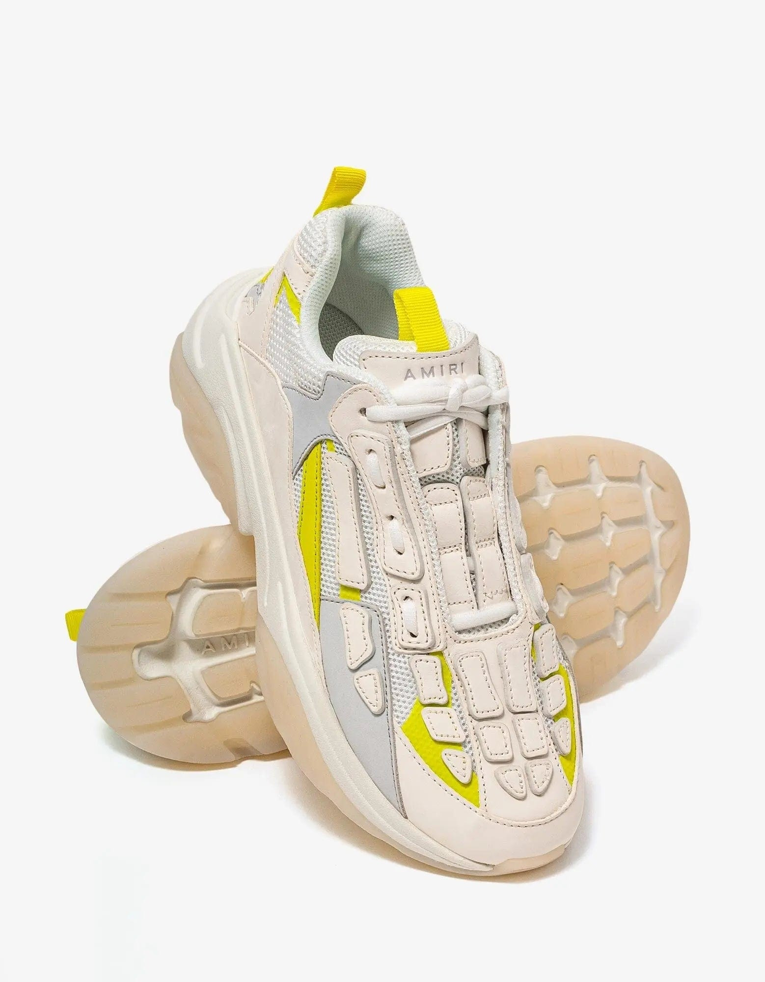 Amiri Bone Runner White & Yellow Trainers - 5
