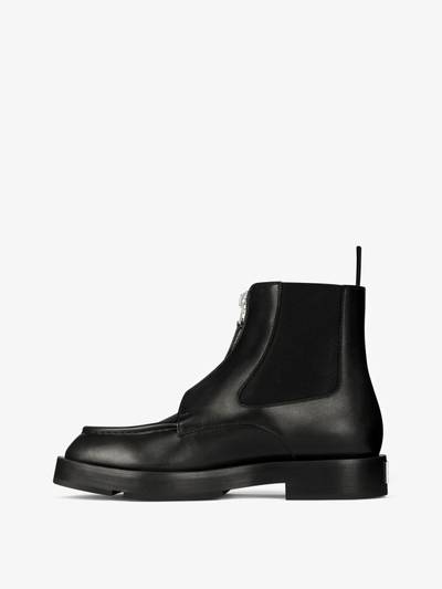 Givenchy SQUARED ANKLE BOOTS IN BOX LEATHER outlook