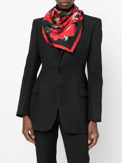 Dolce & Gabbana floral embroidered scarf outlook