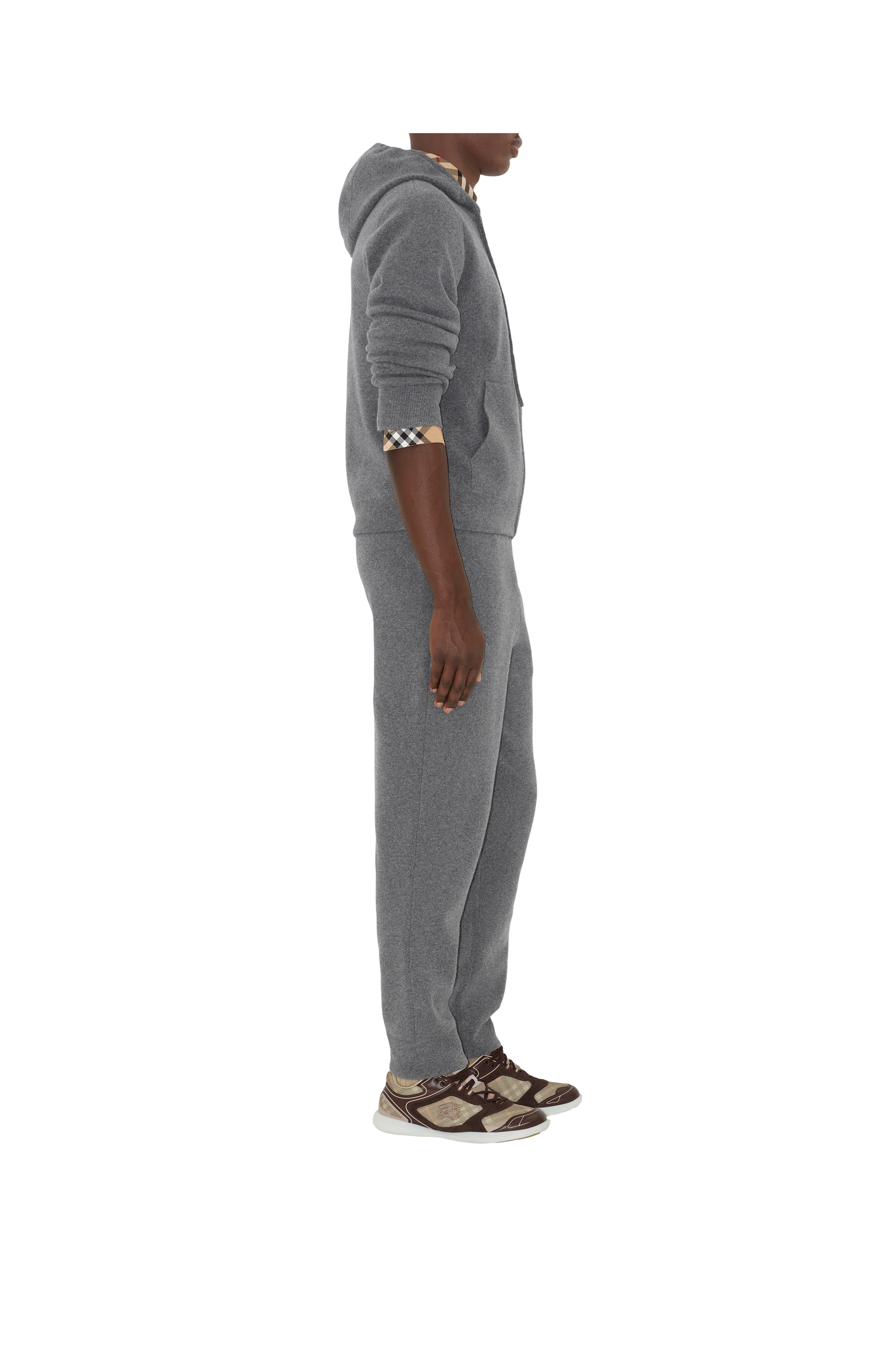 burberry Cashmere Blend Zip Hoodie in Grey at Nordstrom - 3
