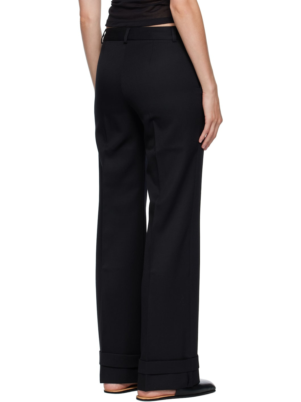 Black Hip Trousers - 3