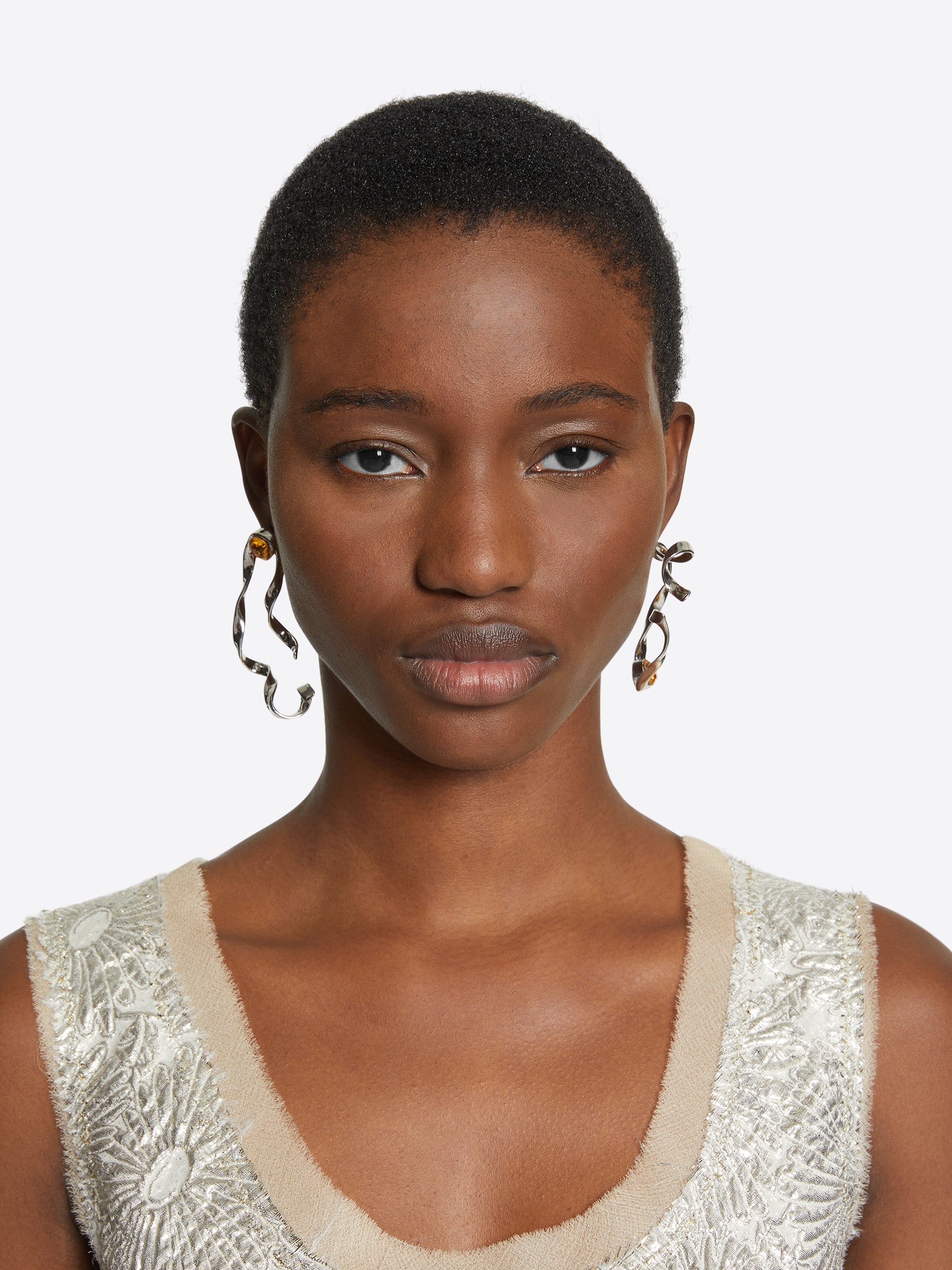 CURLY EARPINS - 3