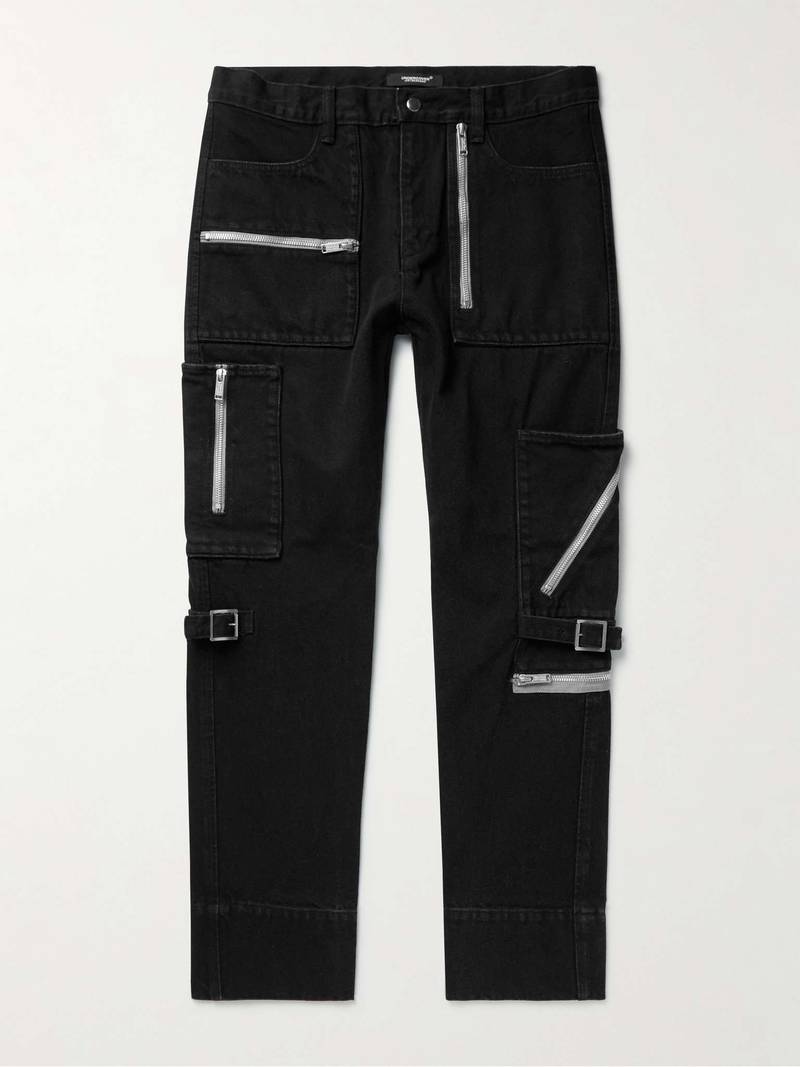 Slim-Fit Zip-Embellished Jeans 1