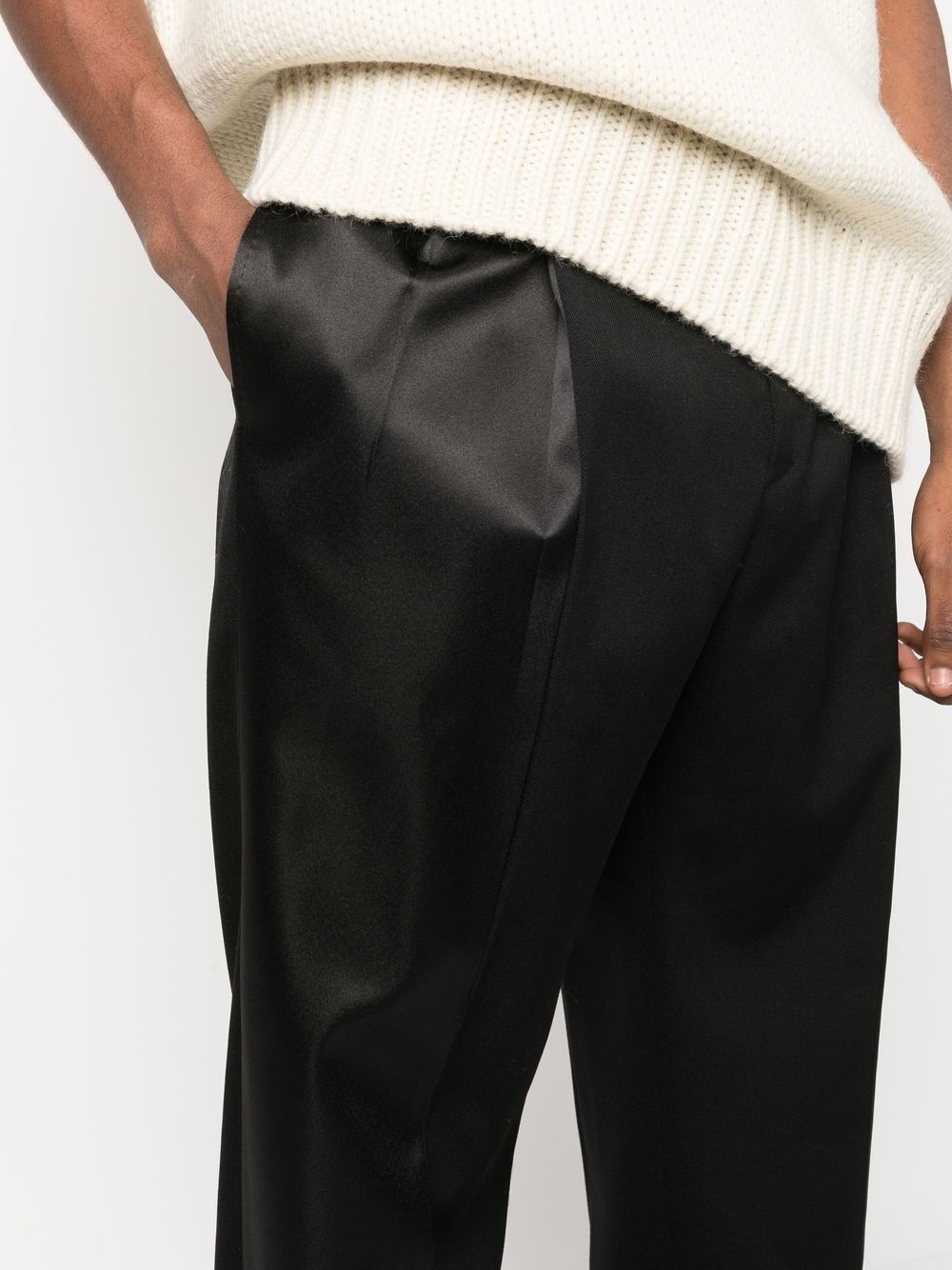 straight-leg tailored trousers - 5