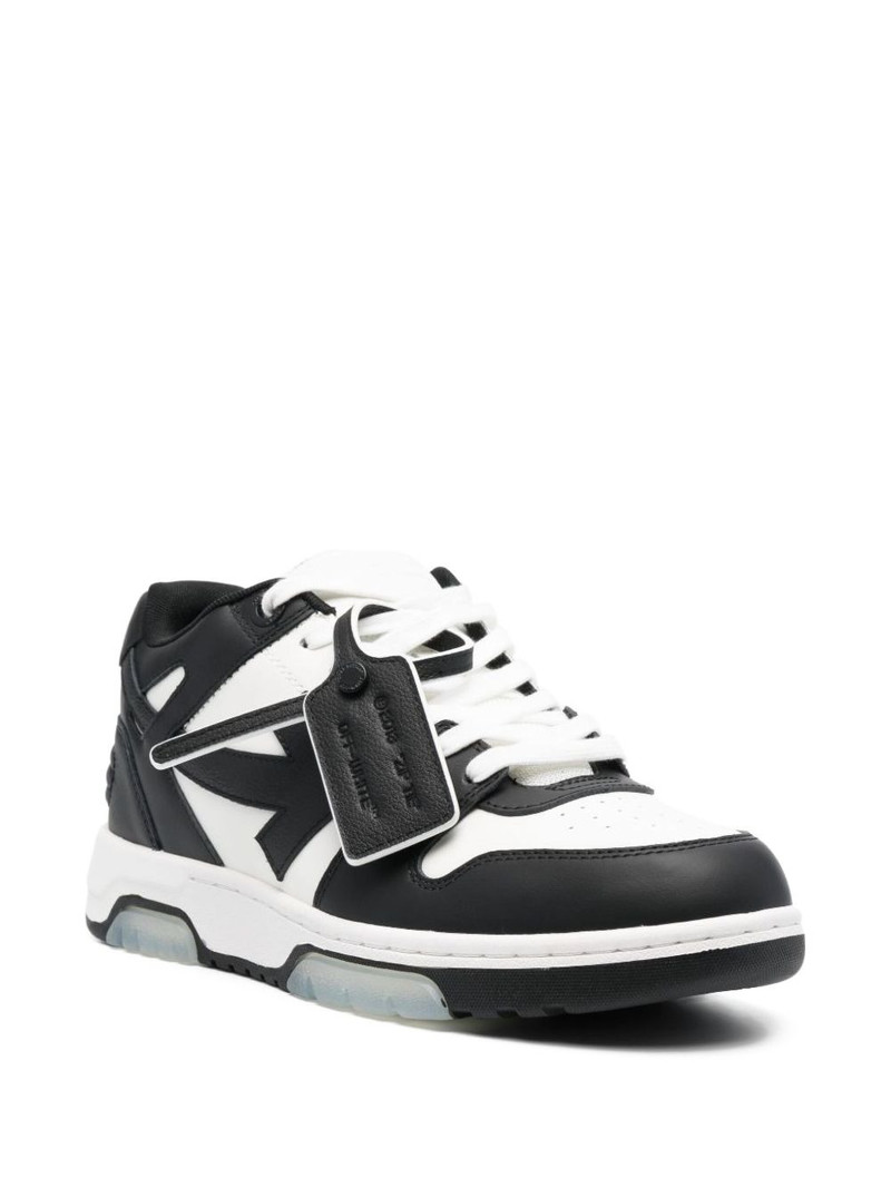 Off-White Out Of Office arrow-detail leather low-top sneakers outlook