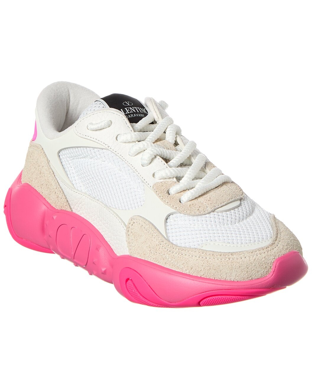 Valentino VLogo Mesh & Leather Sneaker - 1
