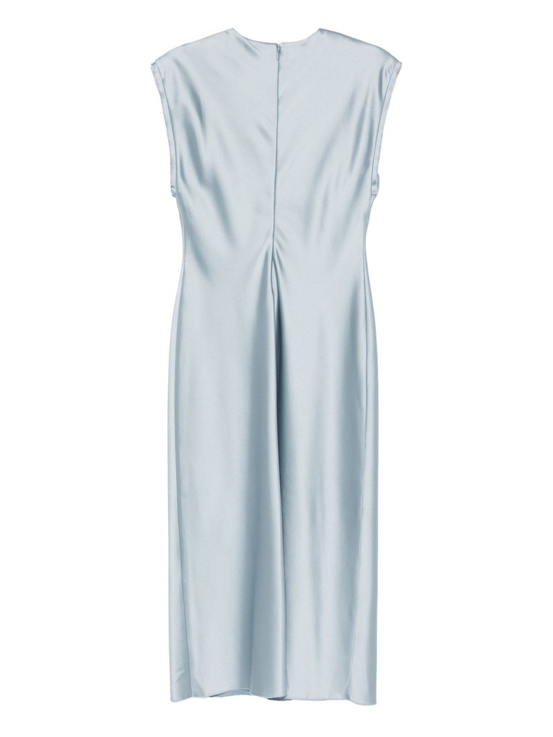 AMI Paris frayed midi dress outlook