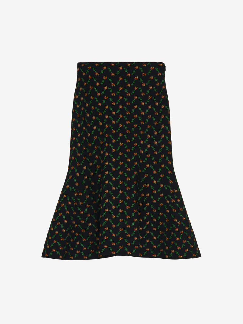 Flower Jacquard Skirt 1