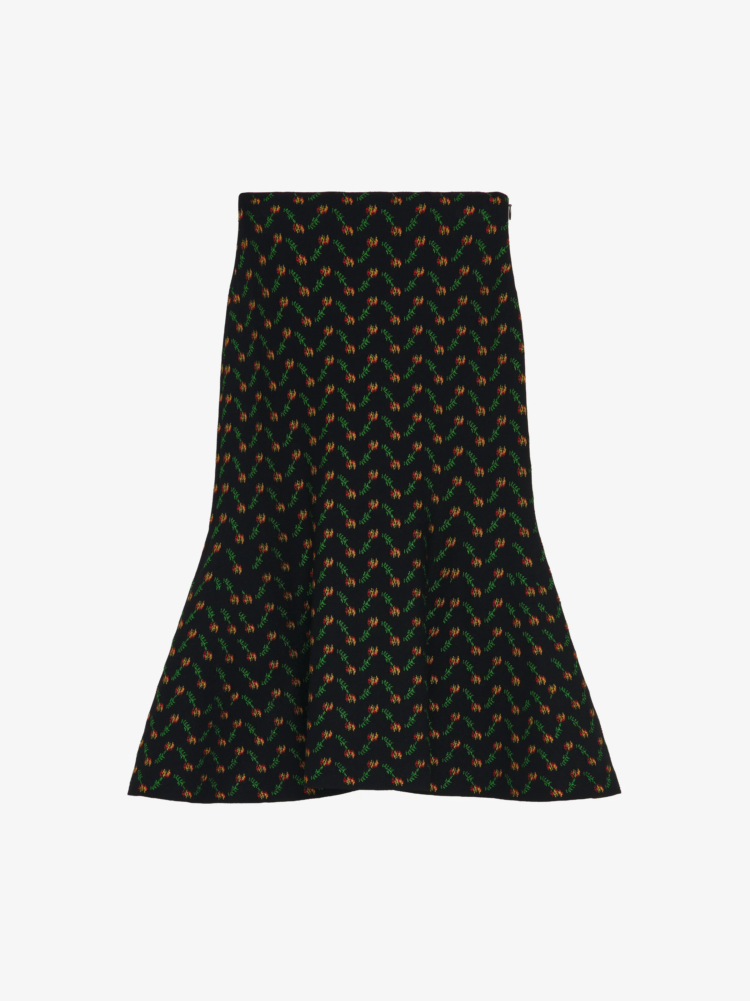 Flower Jacquard Skirt - 1