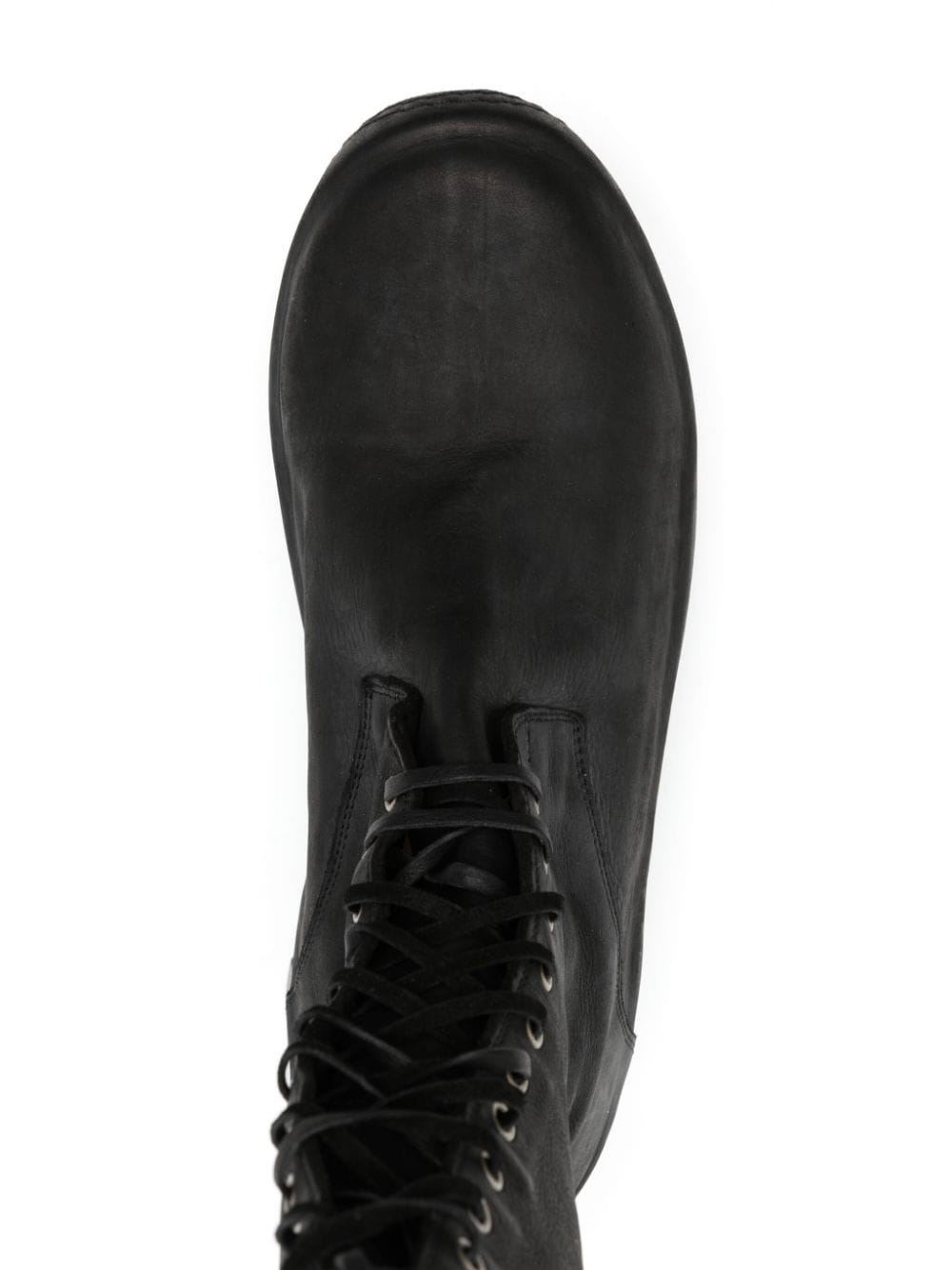 leather lace-up boots - 4