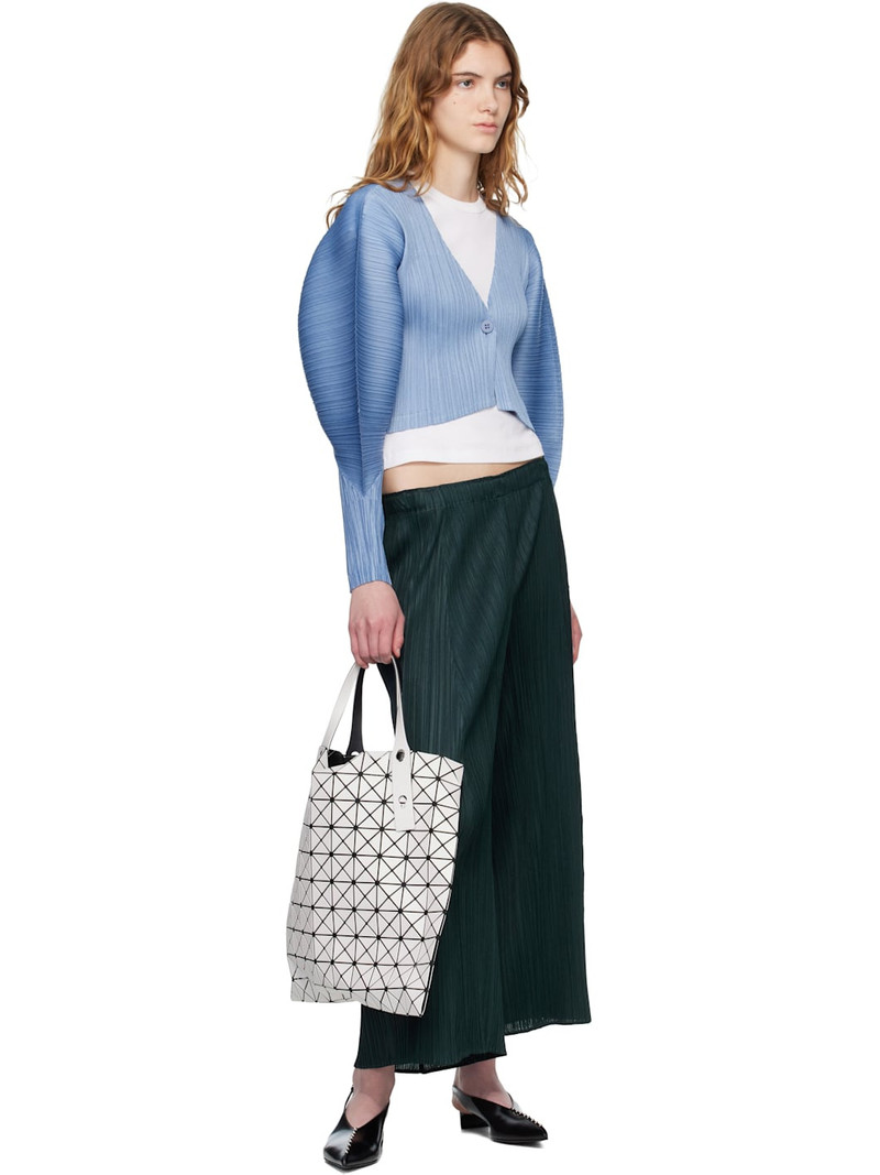 Pleats Please Issey Miyake Blue Monthly Colors December Cardigan outlook