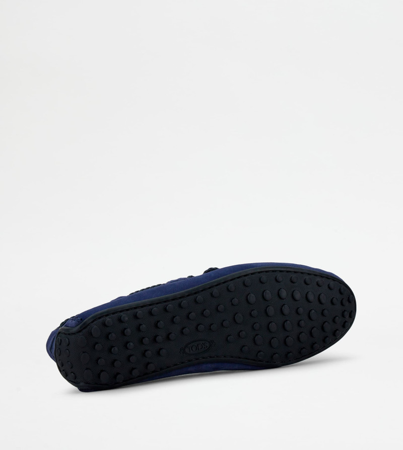 CITY GOMMINO DRIVING SHOES IN SUEDE - BLUE 4