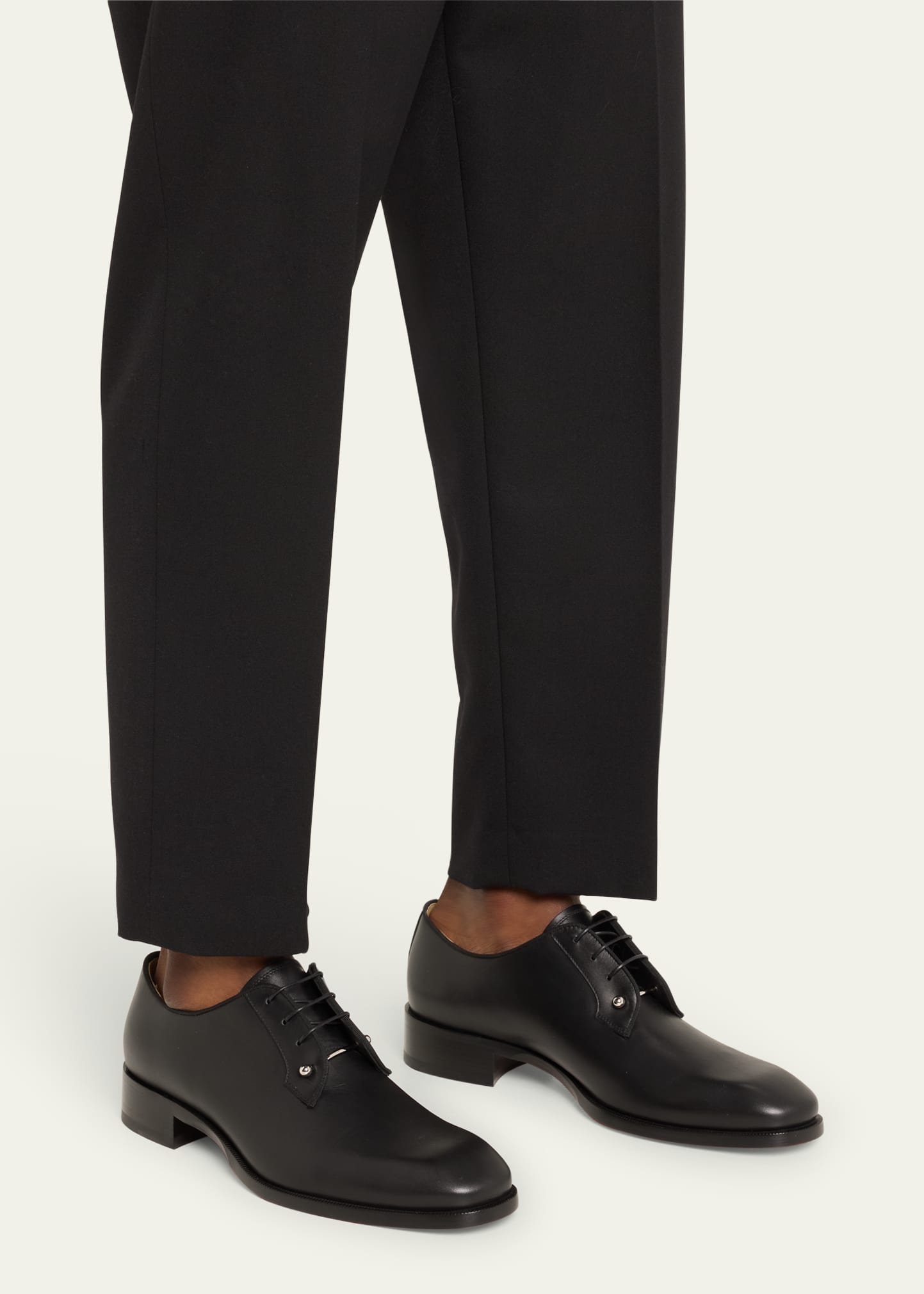 Men's Chambeliss Collar-Pin Leather Derby Shoes - 2