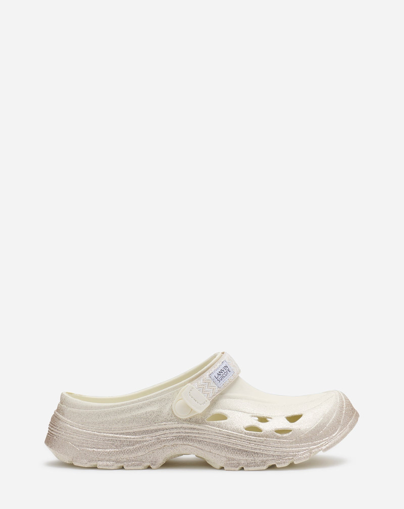 GLITTERY RUBBER LANVIN X SUICOKE CLOGS MEN 1