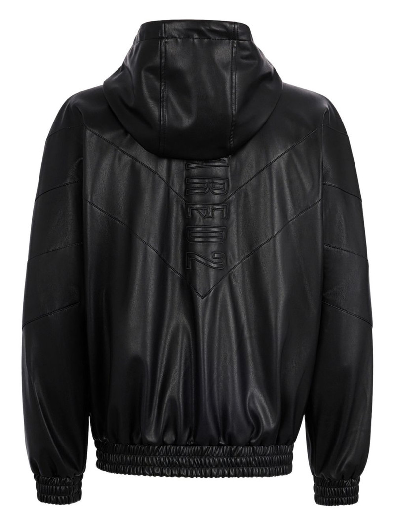 DSQUARED2 zipped faux leather jacket outlook